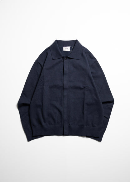 [ANOTHER OFFICE] Hidden Button Collar Cardigan