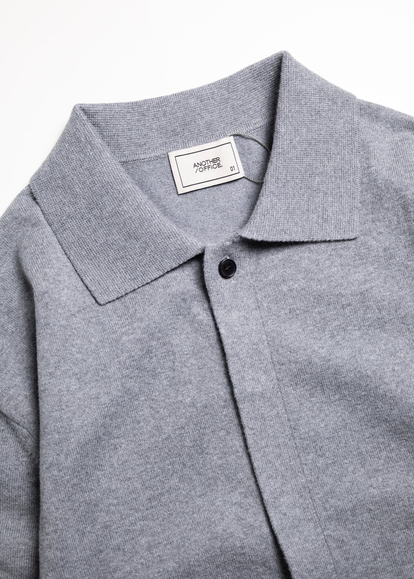 [ANOTHER OFFICE] Hidden Button Collar Cardigan