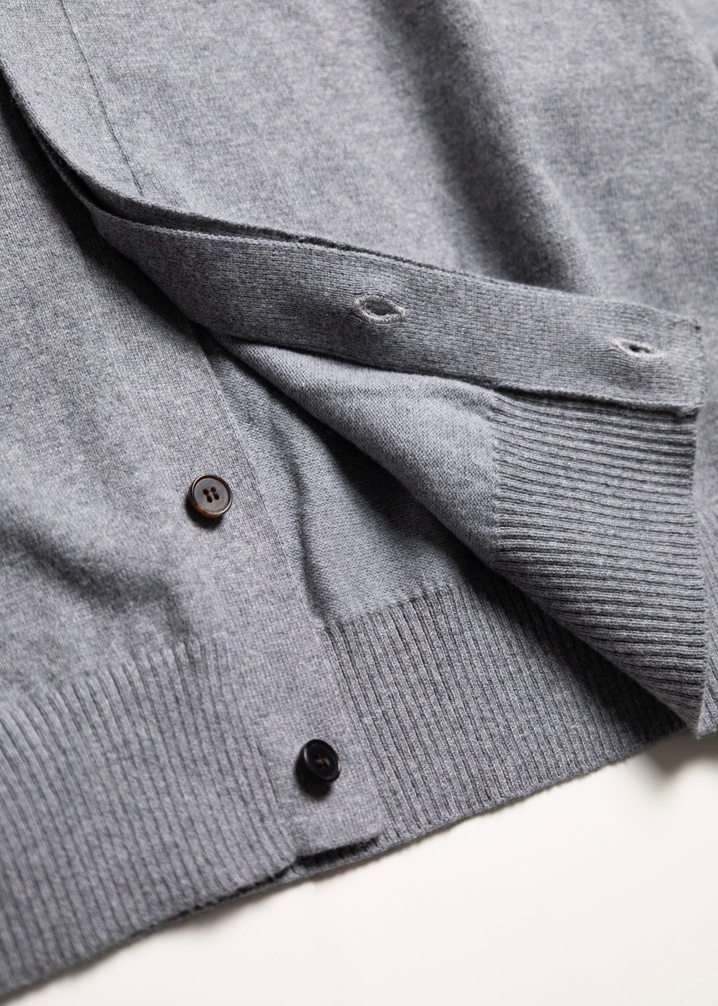 [ANOTHER OFFICE] Hidden Button Collar Cardigan