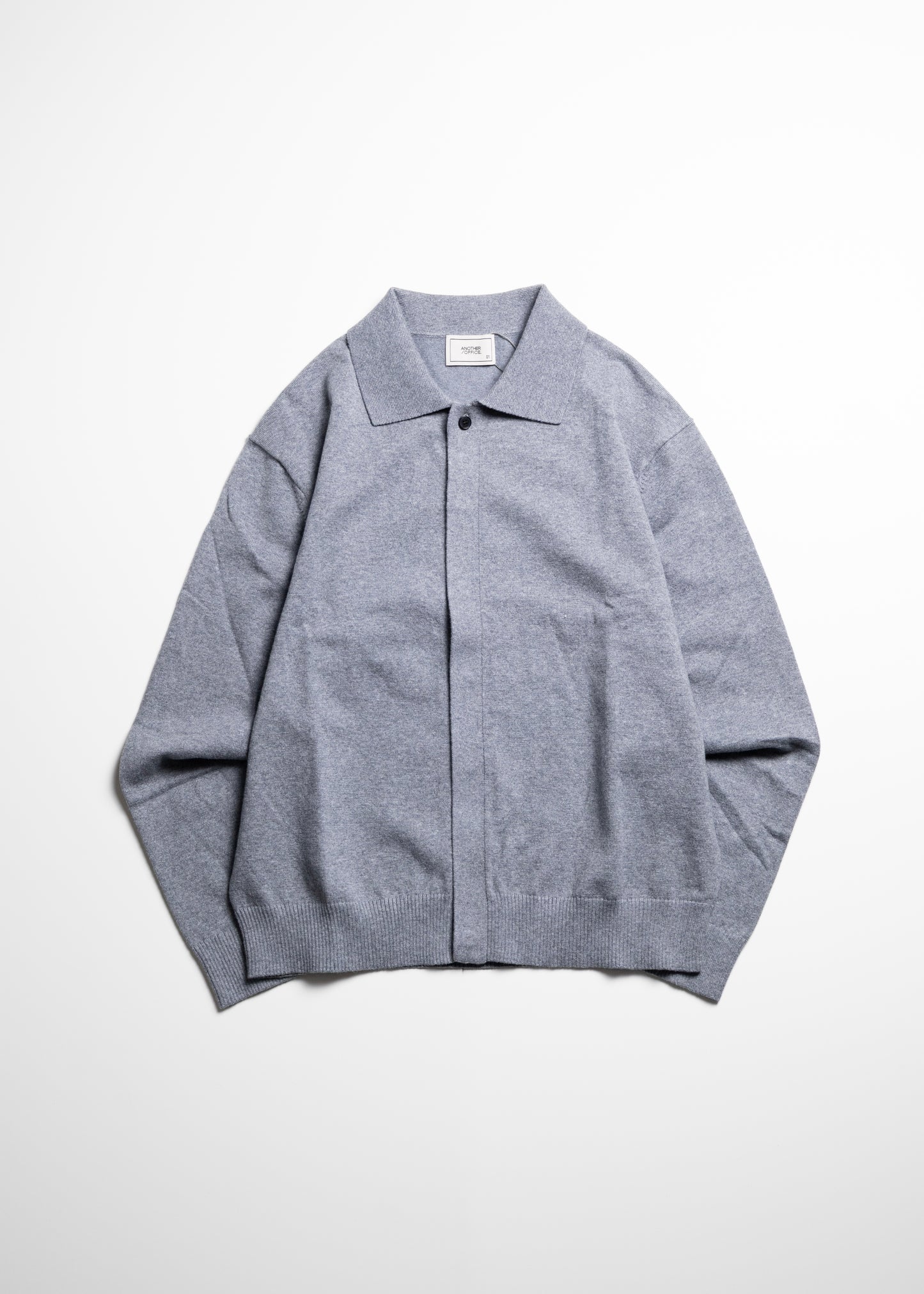 [ANOTHER OFFICE] Hidden Button Collar Cardigan