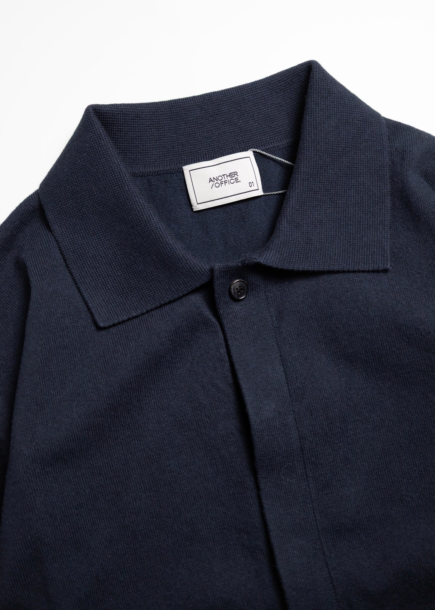 [ANOTHER OFFICE] Hidden Button Collar Cardigan