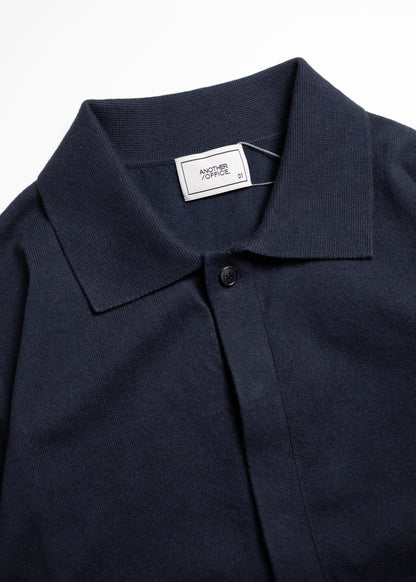 [ANOTHER OFFICE] Hidden Button Collar Cardigan