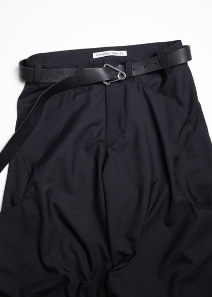 OPPOSE DUALITY Carabiner Belt ベルト レザー カラビナ 正面 着用