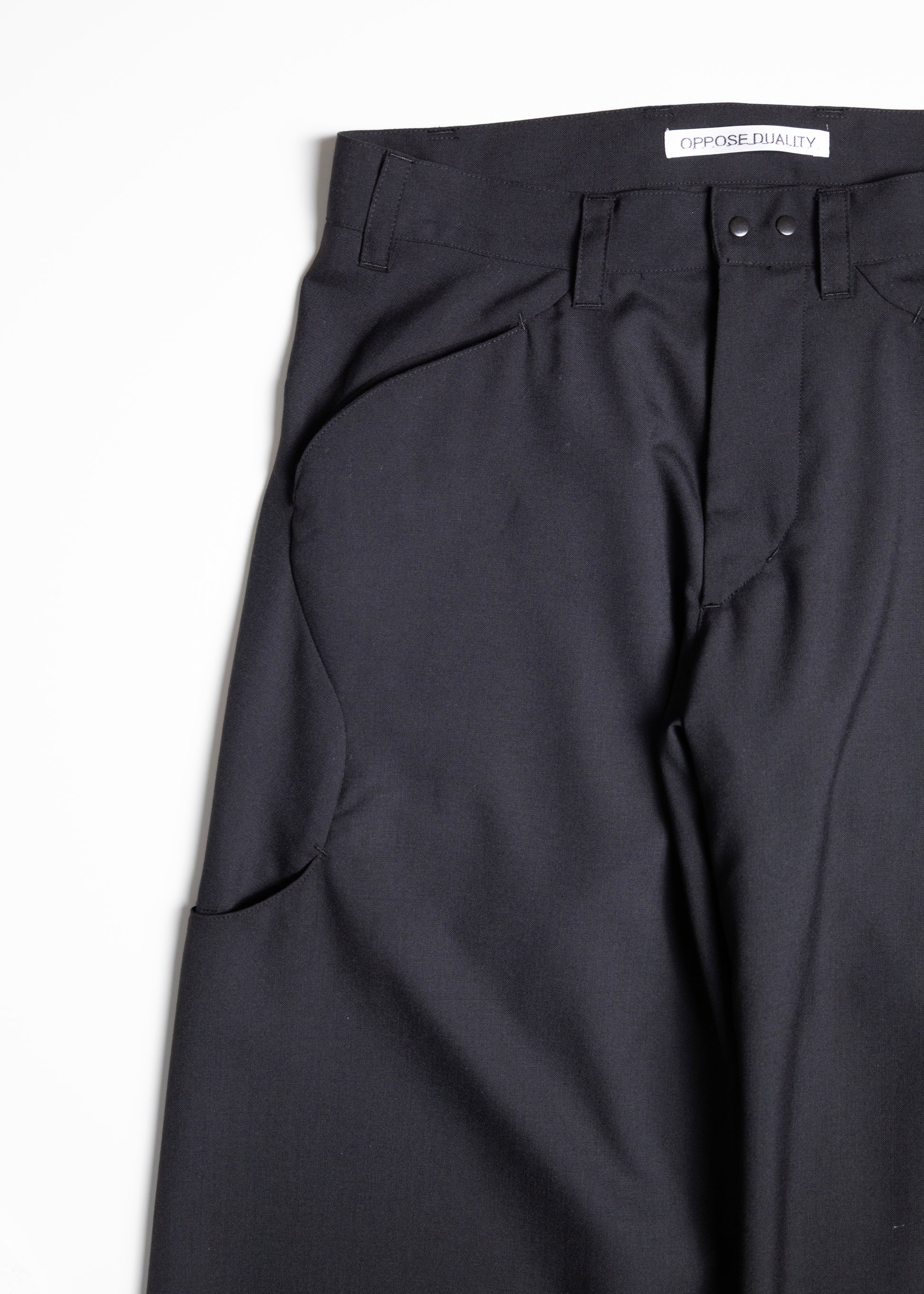 OPPOSE DUALITY Sub Ong Wool TRS パンツ スラックス 正面 ポケット