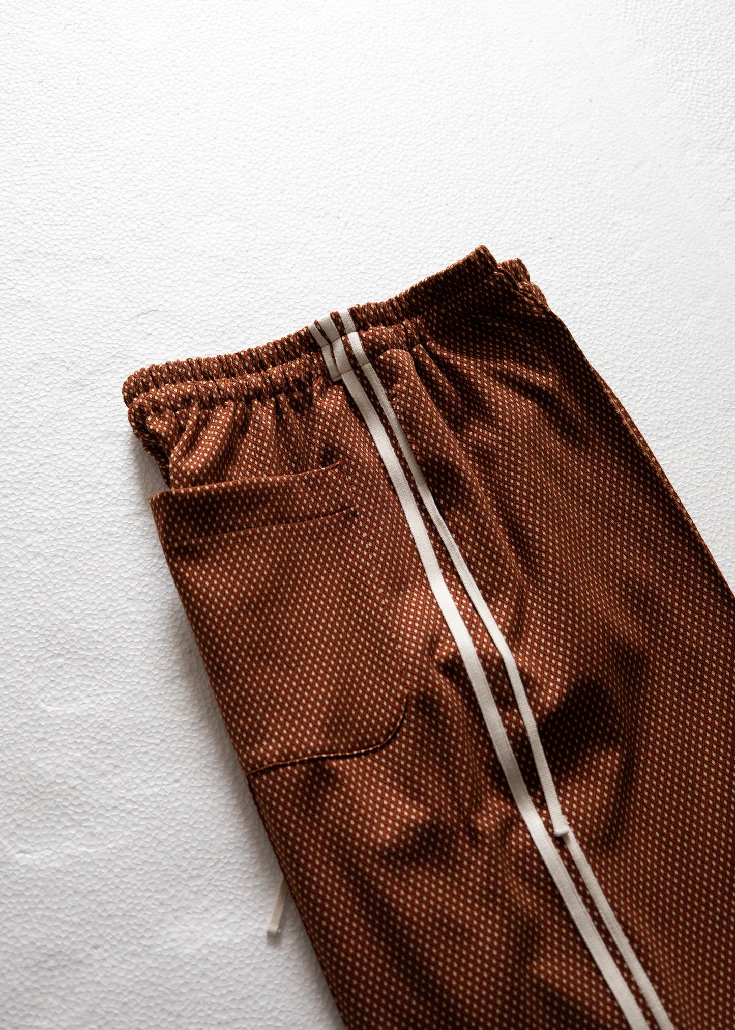 [my beautiful landlet] JACQUARD CHECK JERSEY WIDE EASY PANTS