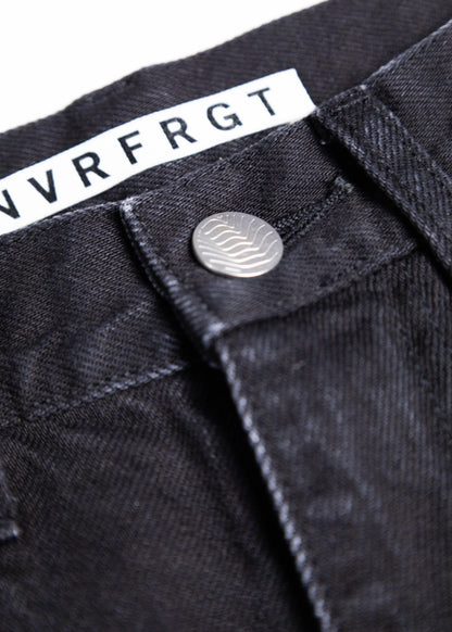 [NVRFRGT] 3D TWISTED WIDE LEG JEANS