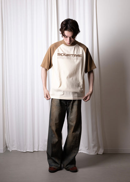 [NVRFRGT] 3D TWISTED WIDE LEG JEANS