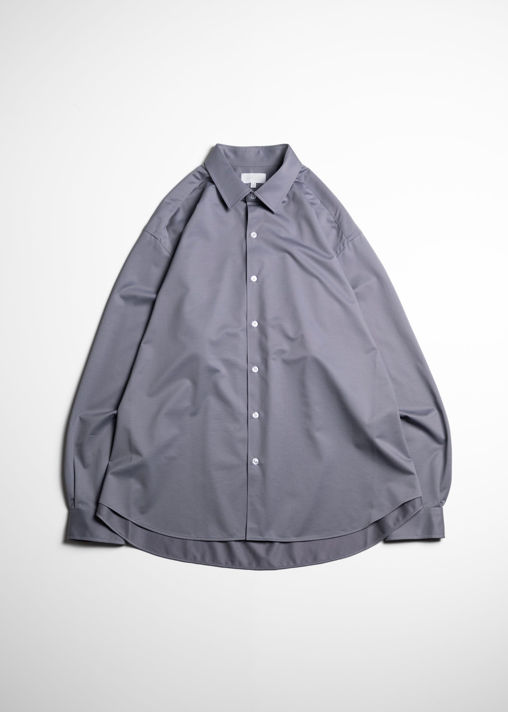 KANEMASA PHIL. 46G Atmosphere Shirt シャツ 正面 GREY