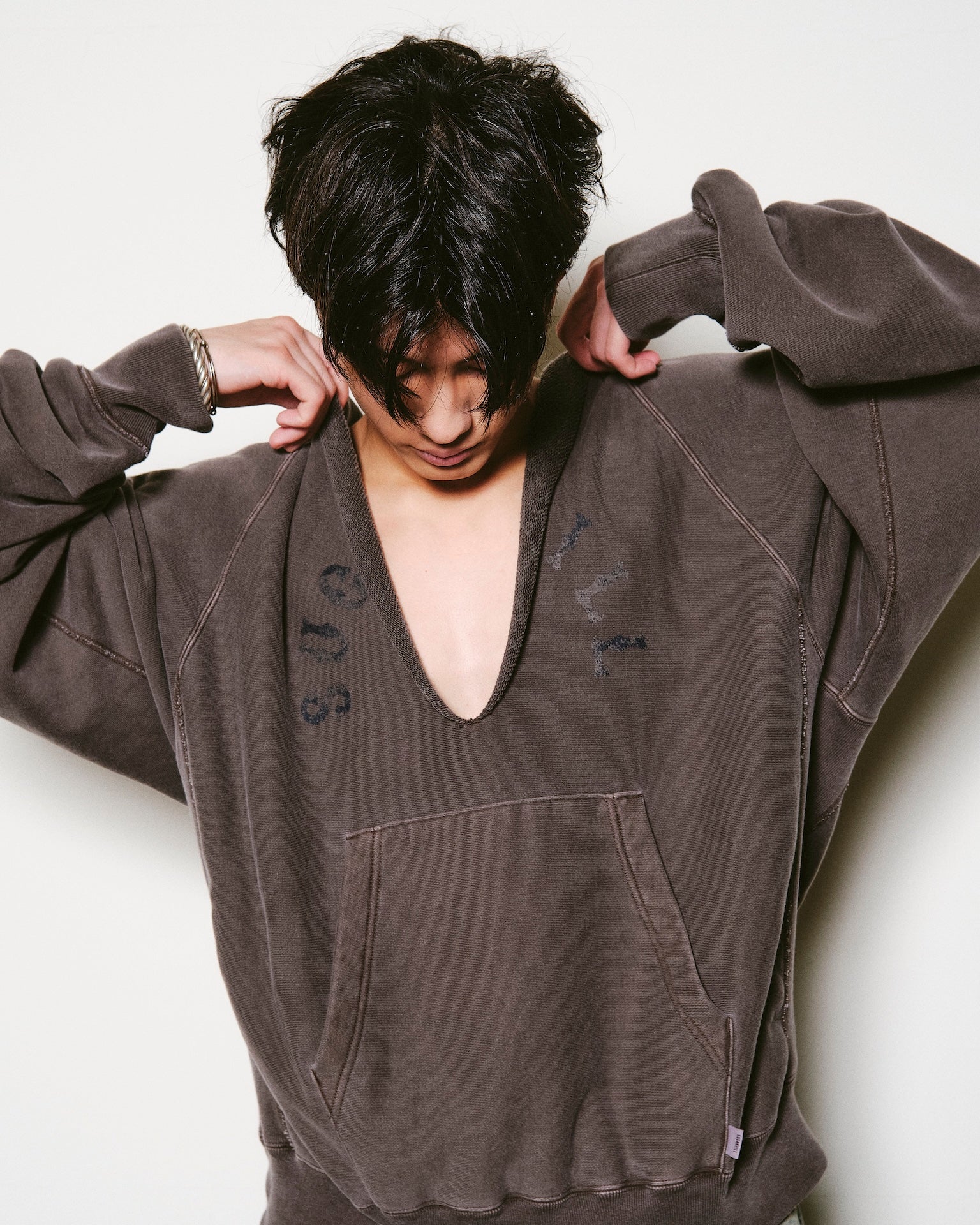 SUGARHILL（シュガーヒル）RIPPED HOODIE – process
