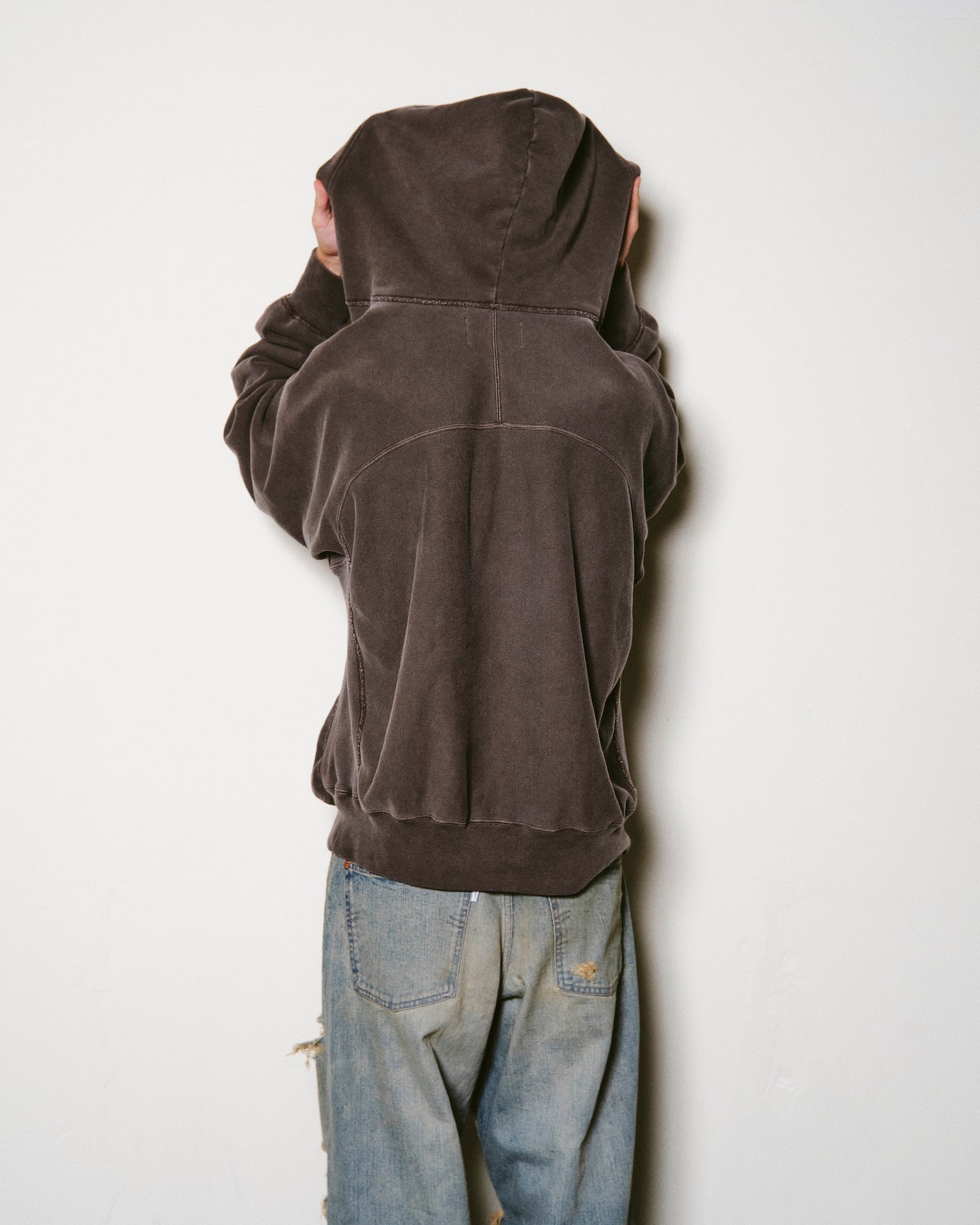 SUGARHILL（シュガーヒル）RIPPED HOODIE – process