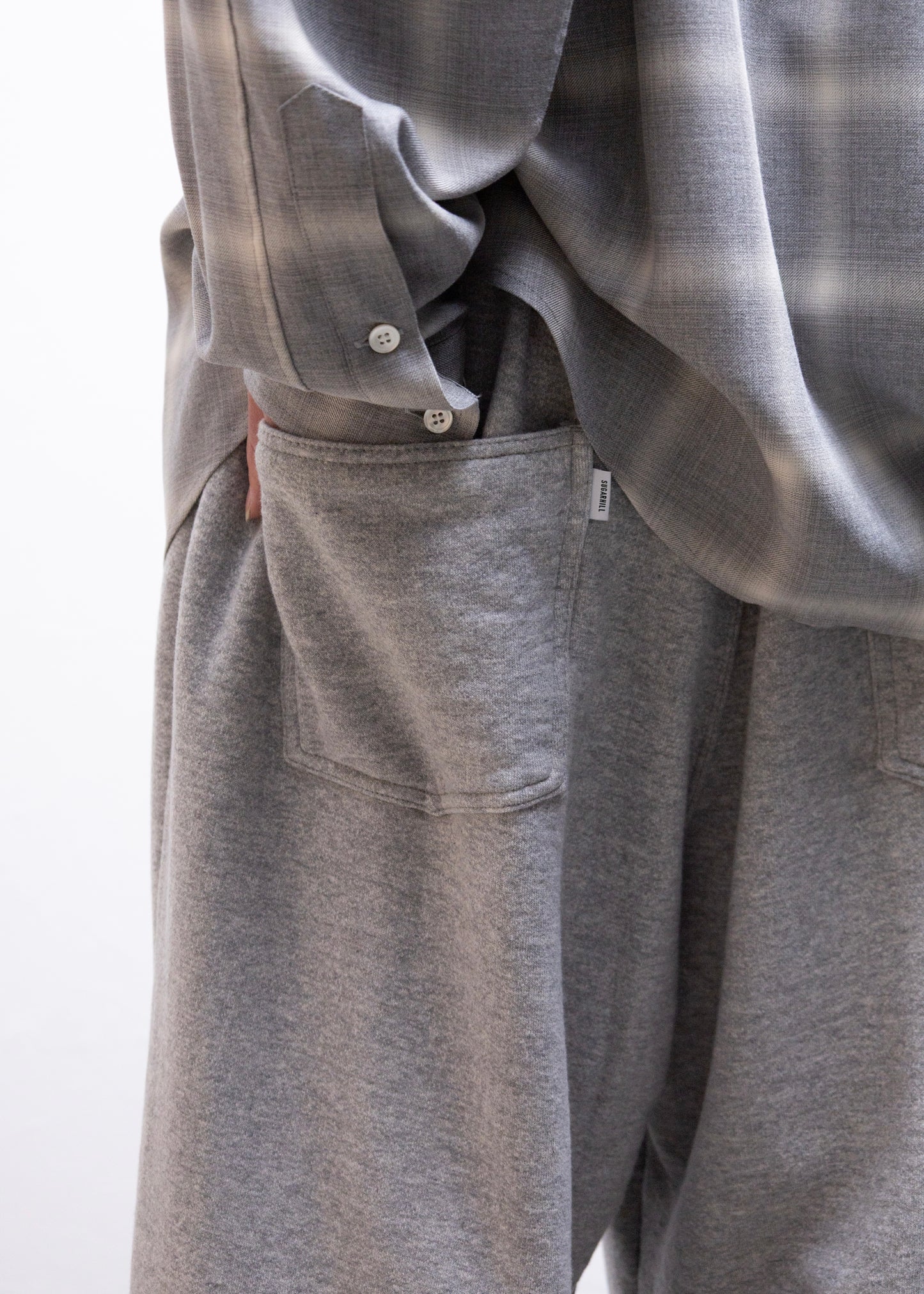 SUGARHILL SWEAT PANTS スウェットパンツ 背面 後ろポケット 着用 175cm SIZE2