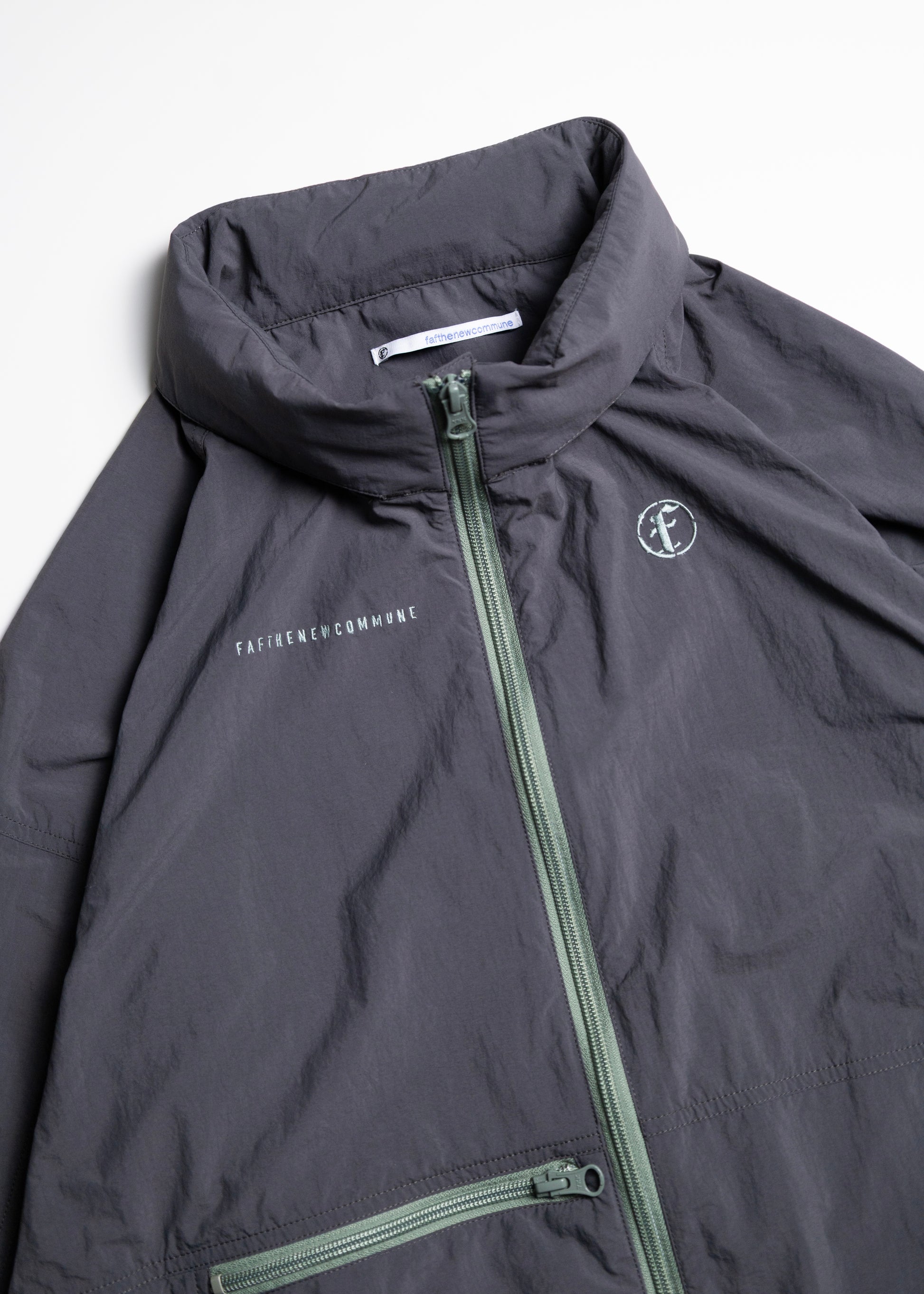 FAF Nylon Blouson ナイロンジャケット ブルゾン 正面 BLACK