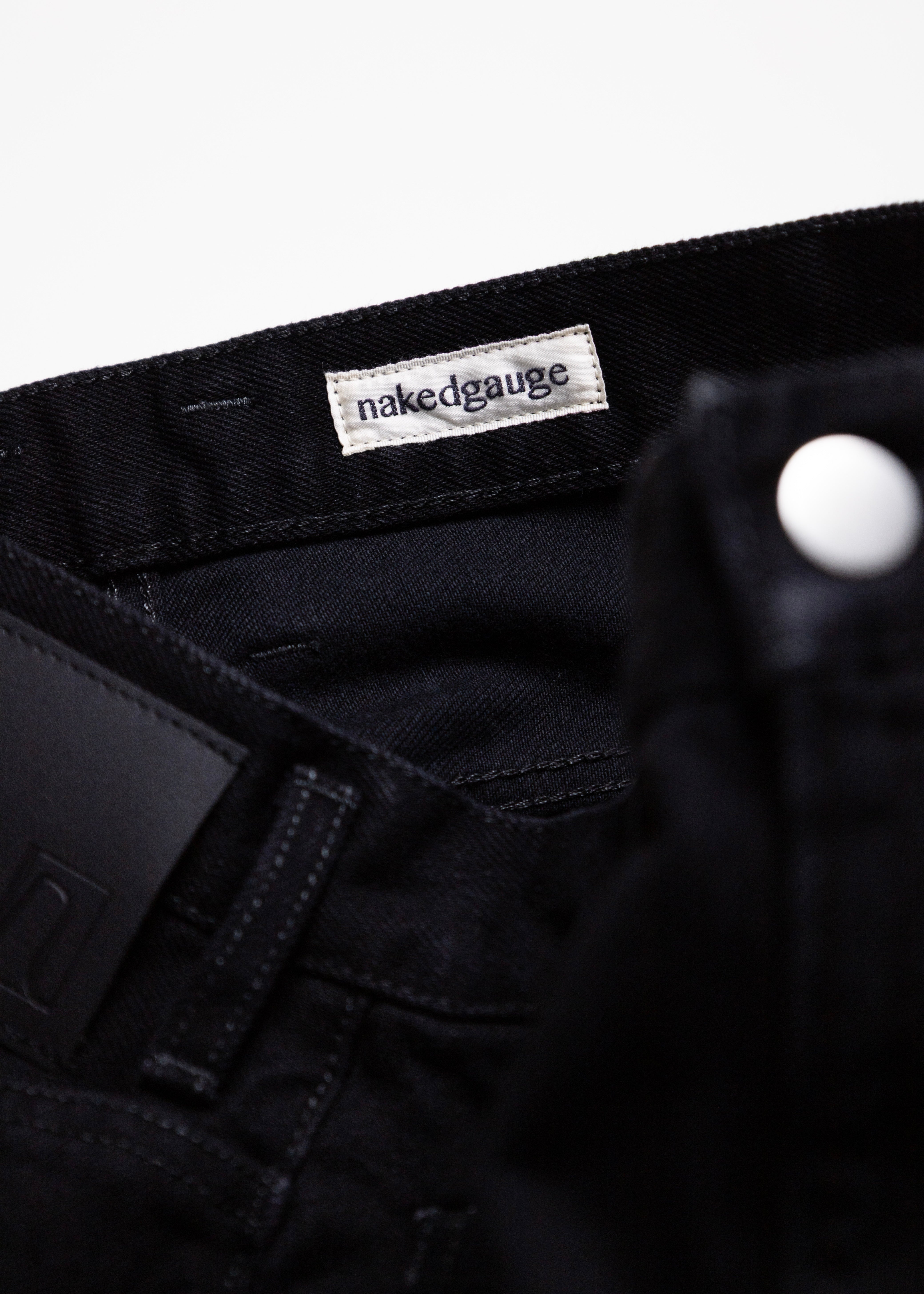 【美品】ネイキッドゲージ ASHLEY ワイドレッグデニム 2 ブラック 美品】ネイキッドゲージ ASHLEY ワイドレッグデニム 2 ブラック