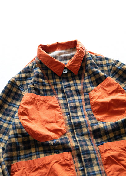 [KHOKI] Vintage finished reversible shirt