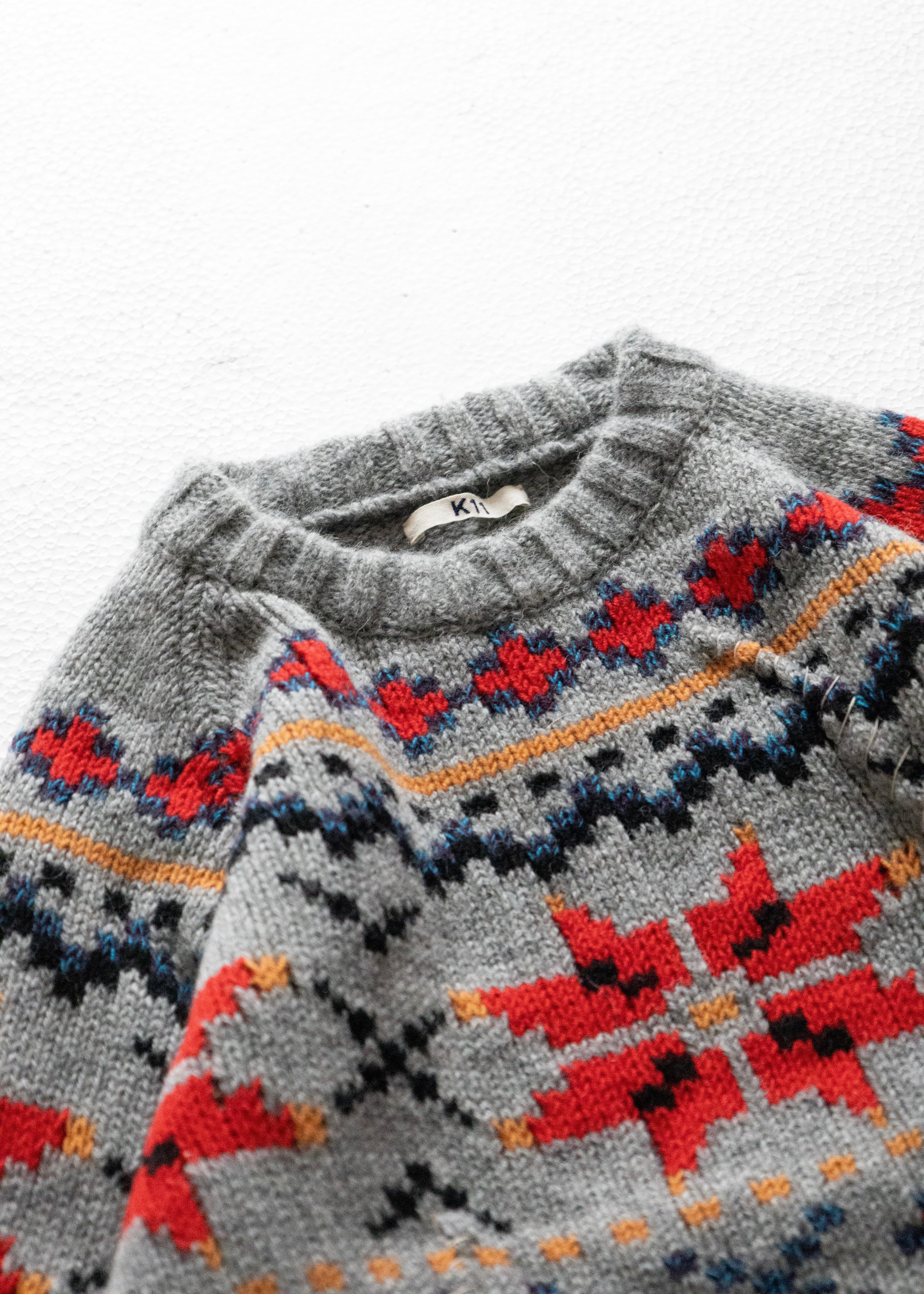 KHOKI コッキ Crying Knit KHOKI（コッキ） Nordic sweater - 通販 – process