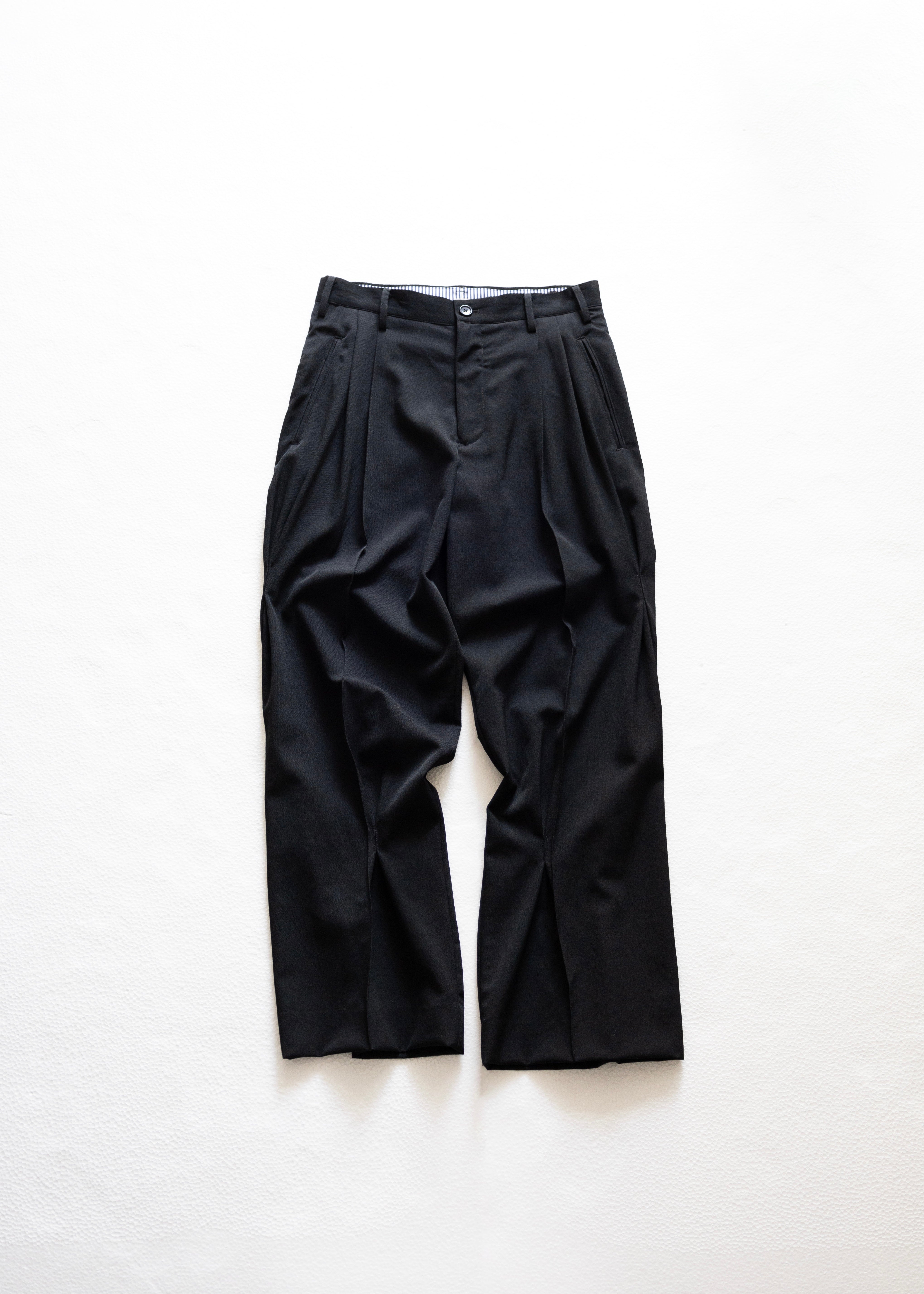 通販] KHOKI（コッキ） Pleat-detail pants – process