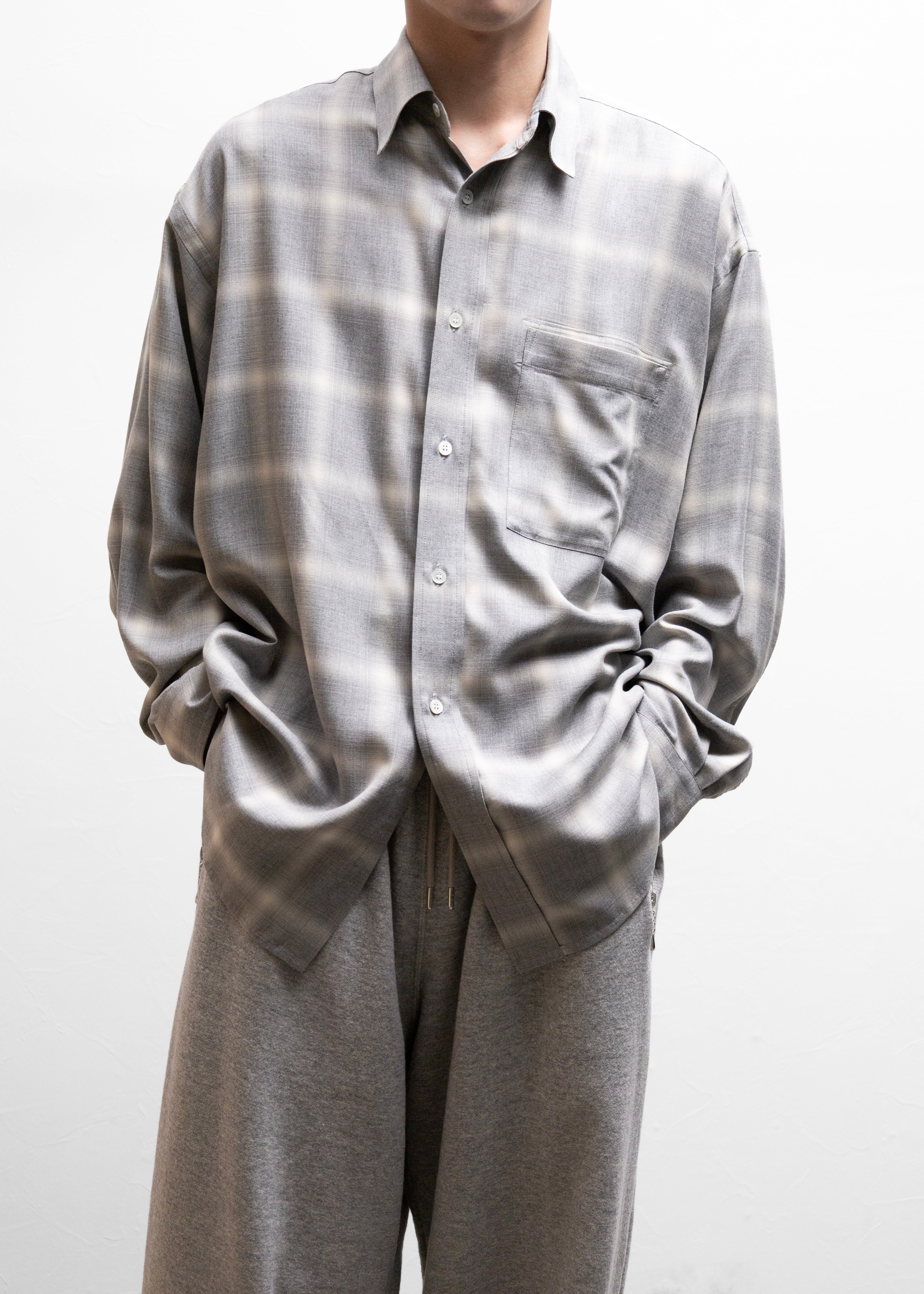 ROTOL シャツ　3 オンブレチェック ROTOL（ロトル）Ombre Wide Shirt for process