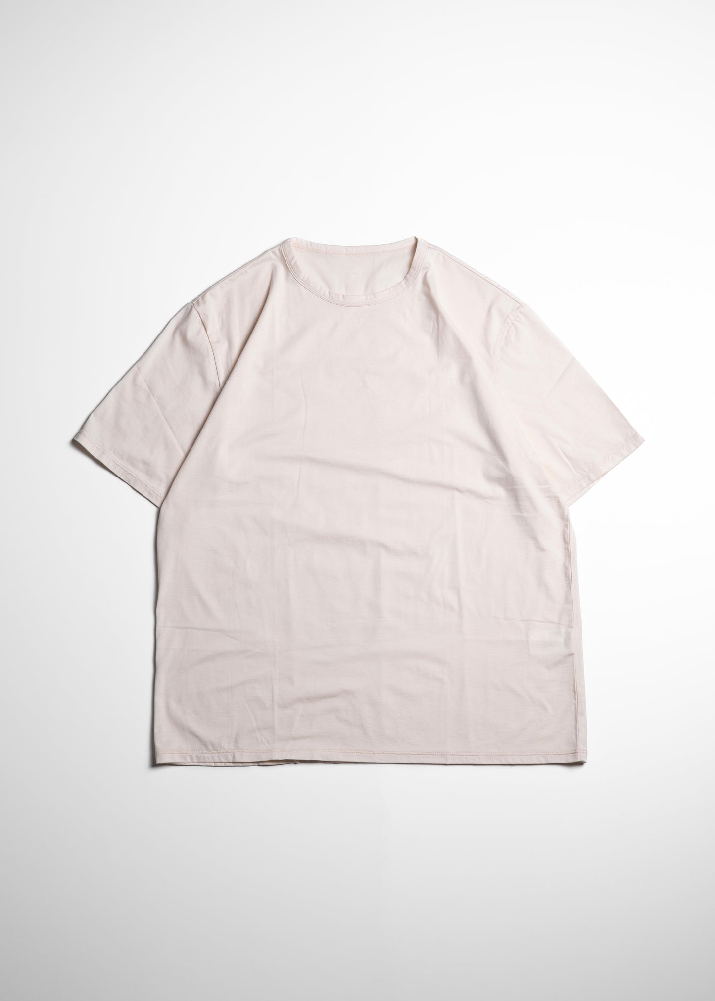 KANEMASA PHIL. 46G Cotton Thin Pack Tee Tシャツ コットン 正面 PINK BEIGE