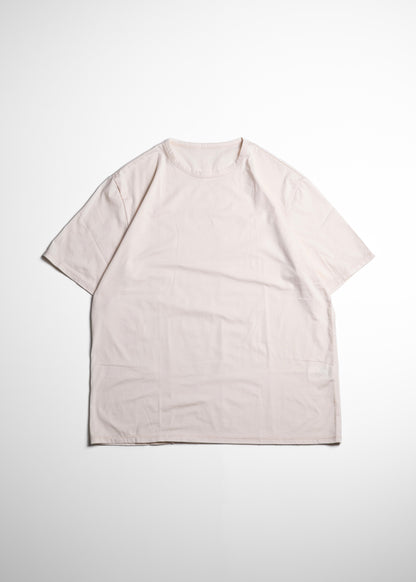 KANEMASA PHIL. 46G Cotton Thin Pack Tee Tシャツ コットン 正面 PINK BEIGE