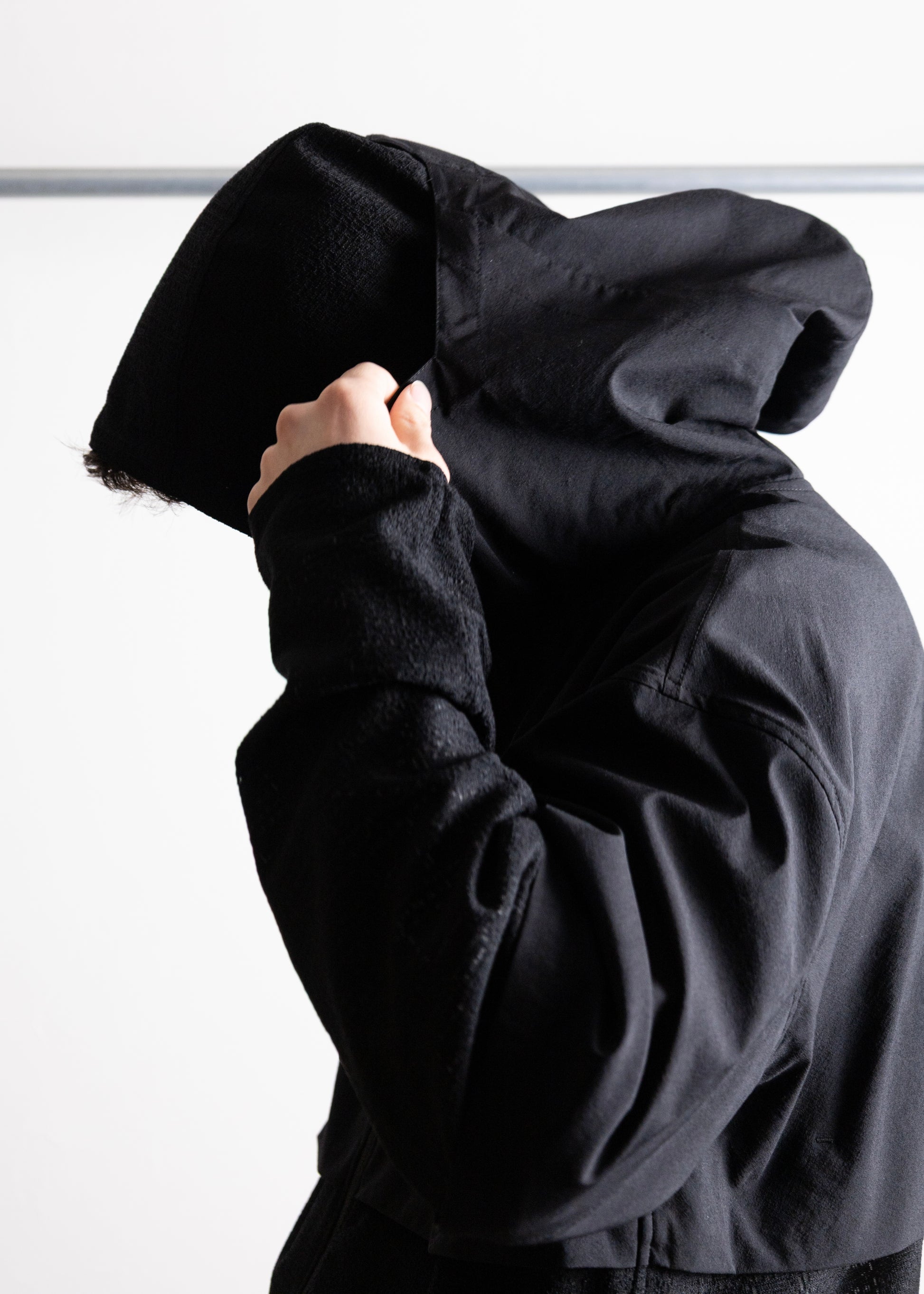 PASTOR NOVA DUAL-LAYER HOODED JACKET ナイロンジャケット メッシュ 正面 着用 175cm SIZE2