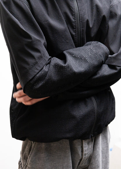 PASTOR NOVA DUAL-LAYER HOODED JACKET ナイロンジャケット メッシュ 正面 着用 175cm SIZE2