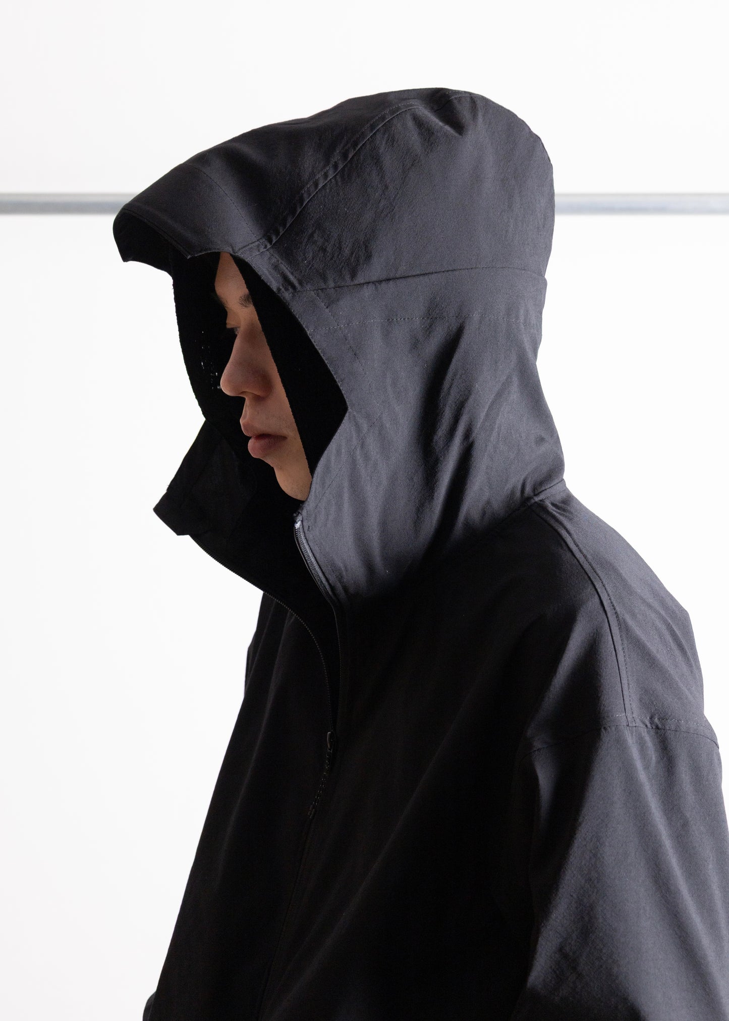 PASTOR NOVA DUAL-LAYER HOODED JACKET ナイロンジャケット メッシュ 正面 着用 175cm SIZE2