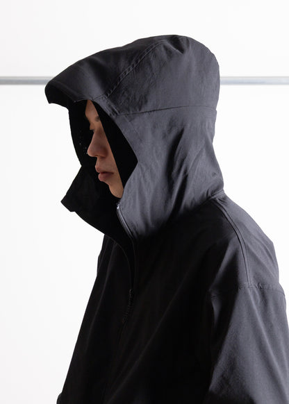 PASTOR NOVA DUAL-LAYER HOODED JACKET ナイロンジャケット メッシュ 正面 着用 175cm SIZE2