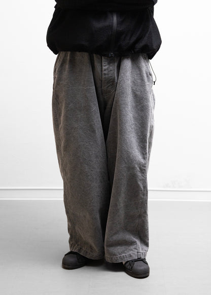 refomed FRESH MAN DUCK WIDE PANTS ダックパンツ 正面 着用 175cm SIZE 2
