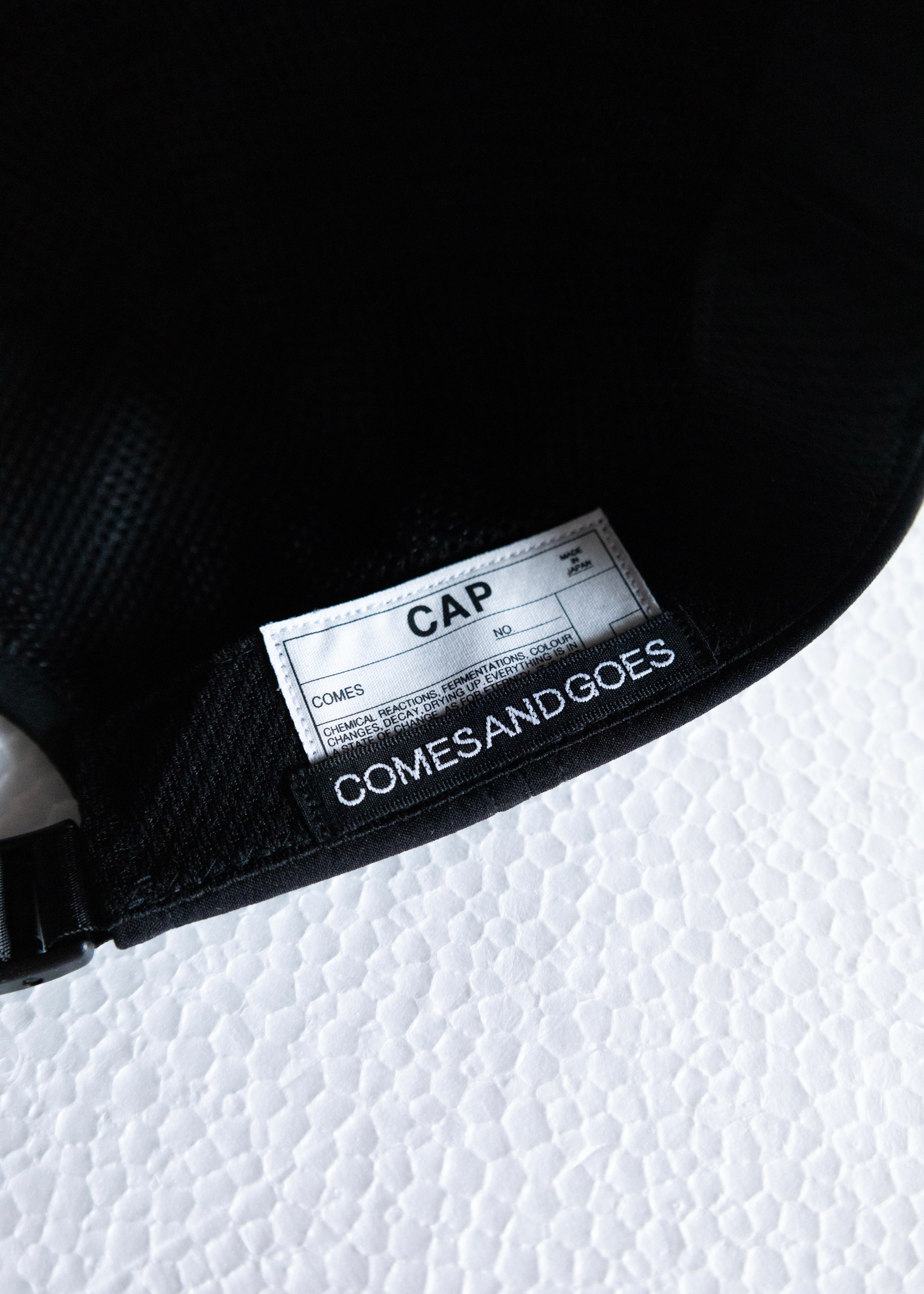 COMESANDGOES SPOKEN FORMS CAP 6パネルキャップ 黒 通販] COMESANDGOES（カムズアンドゴーズ）SPOKEN FORMS CAP