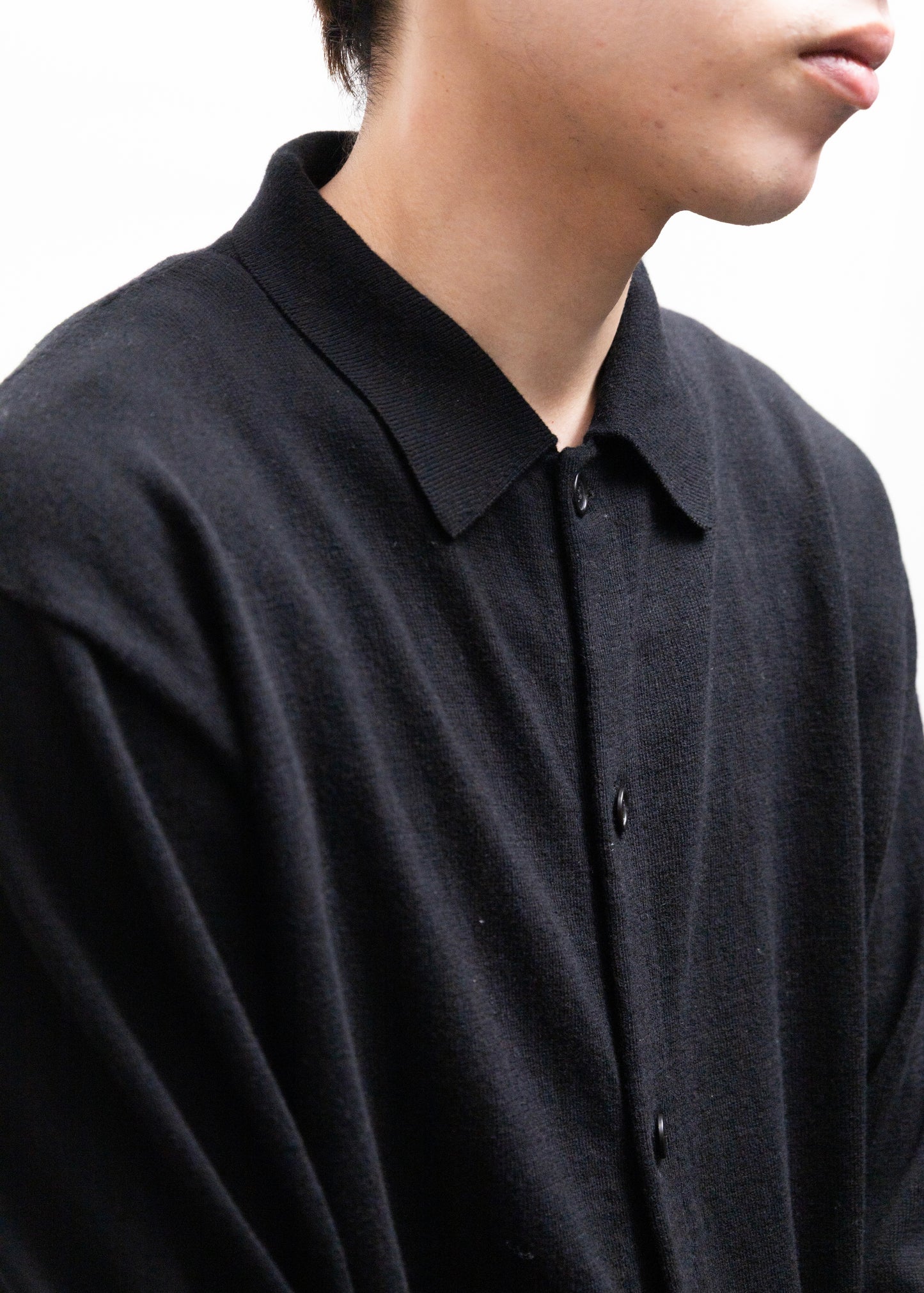 [ROTOL] Cashmere Blend Knit Shirt