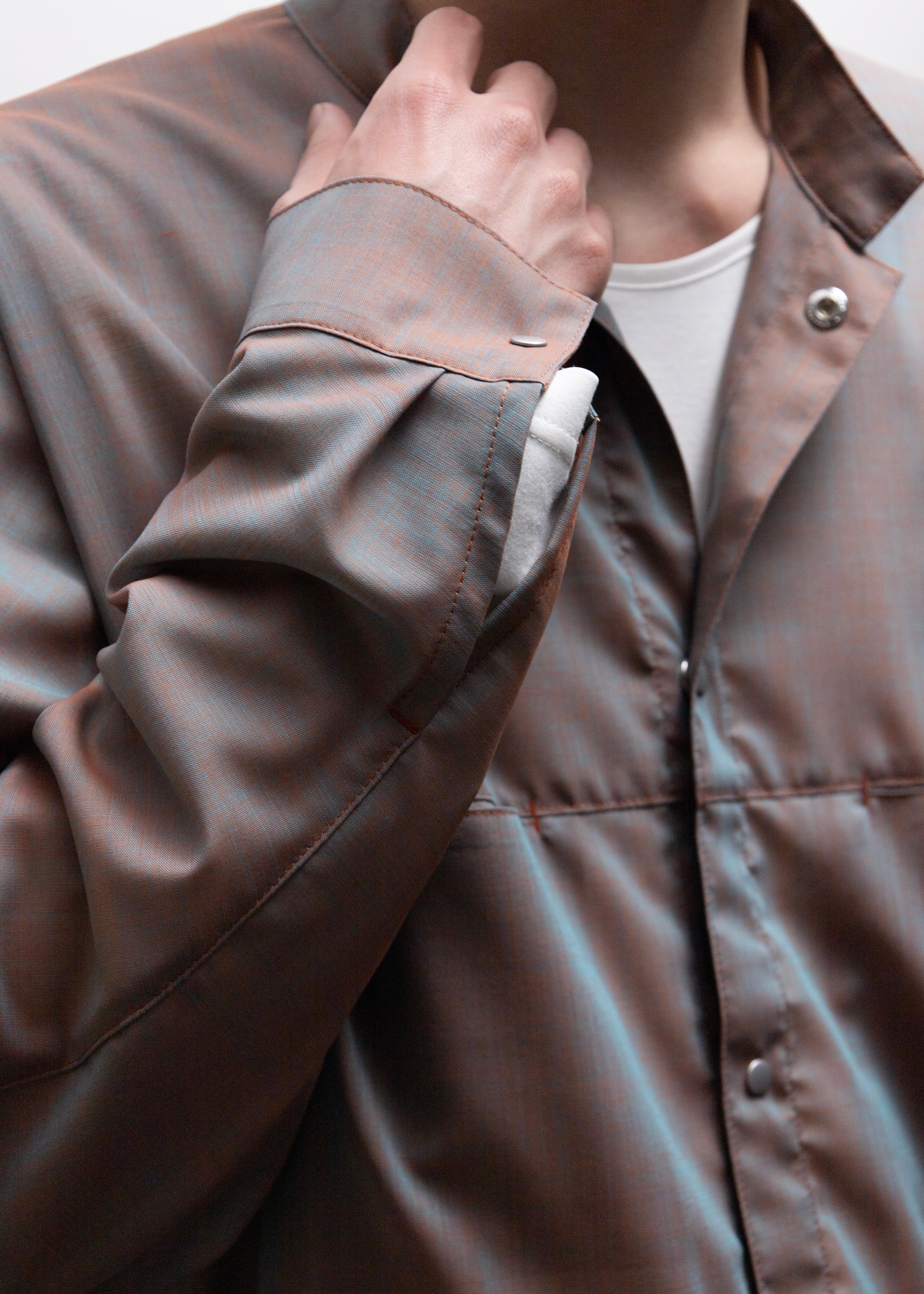 OPPOSE DUALITY（オポーズデュアリティー）Chambray Mackinaw Shirts