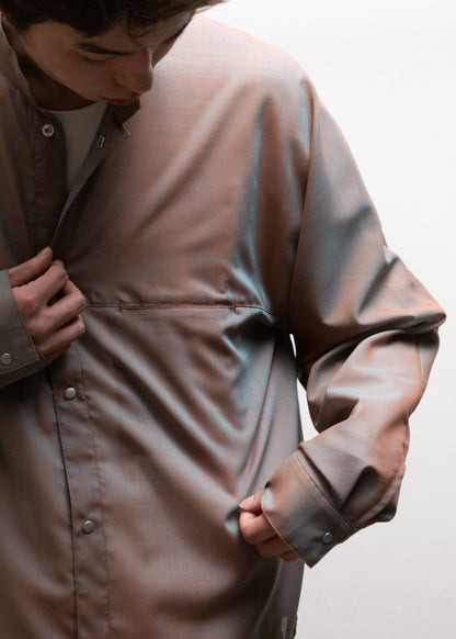 [OPPOSE DUALITY] Chambray Mackinaw Shirts