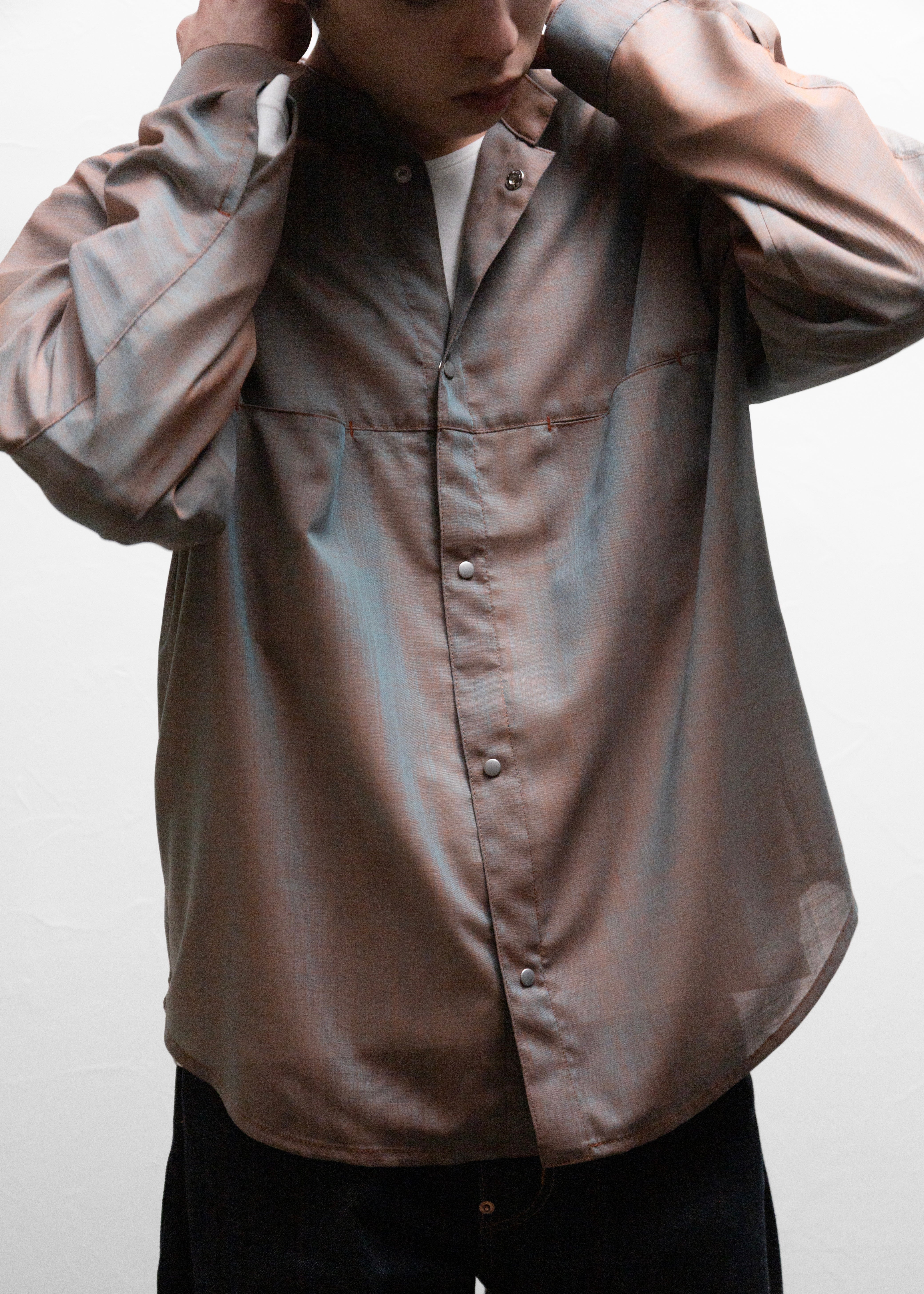 OPPOSE DUALITY（オポーズデュアリティー）Chambray Mackinaw Shirts