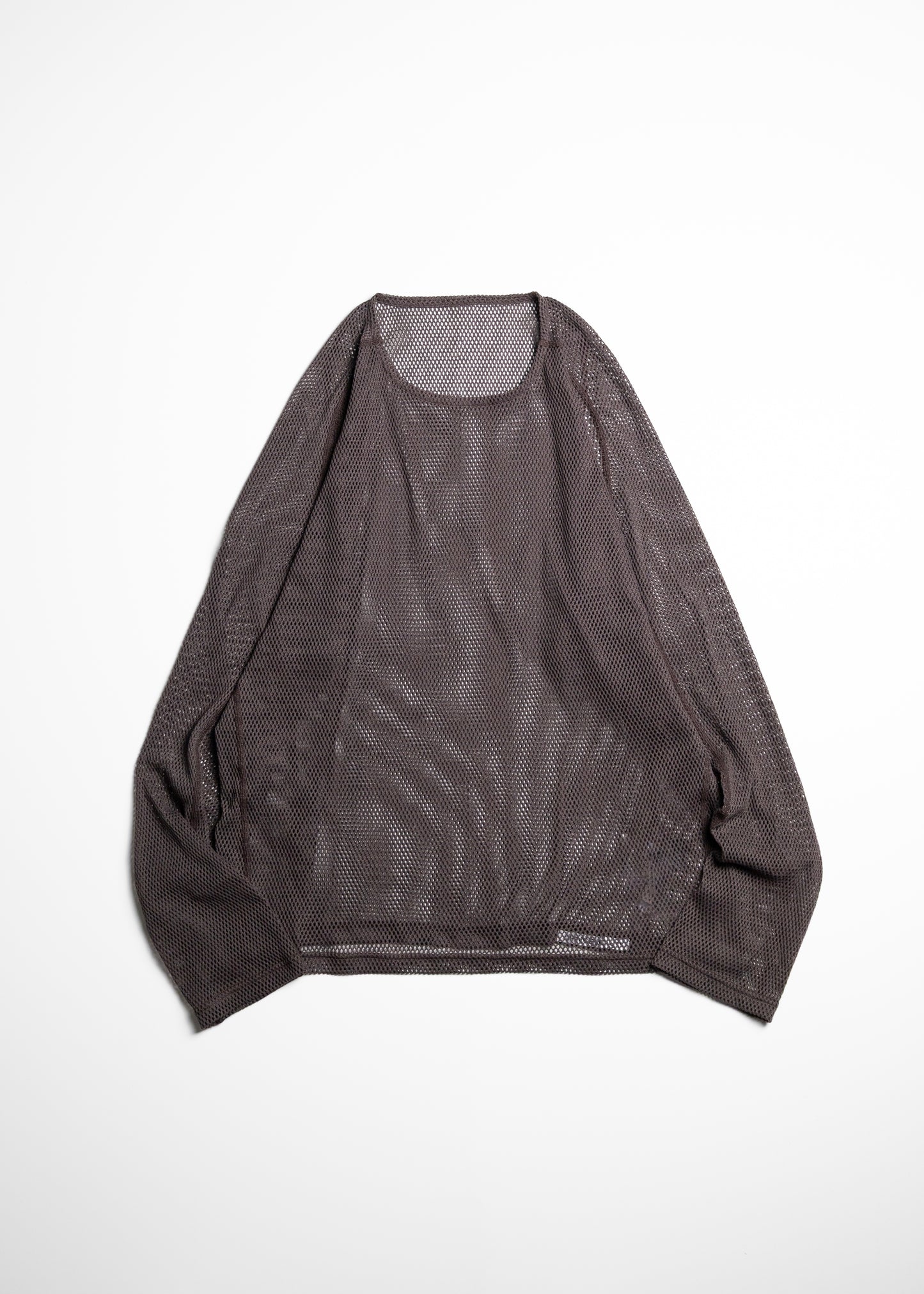 OPPOSE DUALITY Long Sleeve T-Shirts Mesh ロンT メッシュ ブラウン 正面