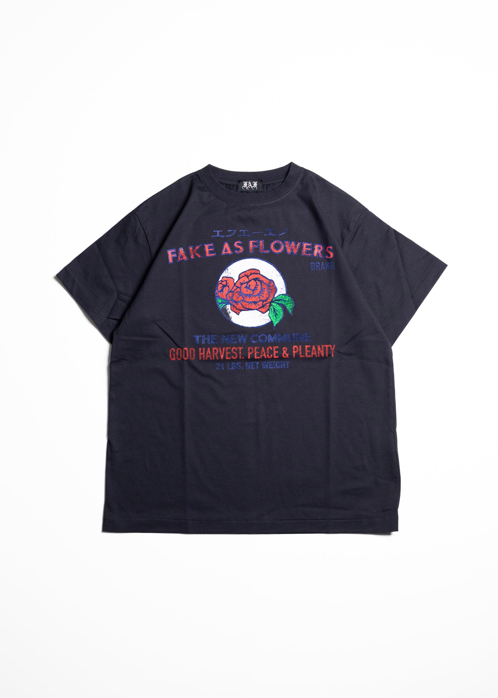 FAF Label Tee Tシャツ ブラック 正面