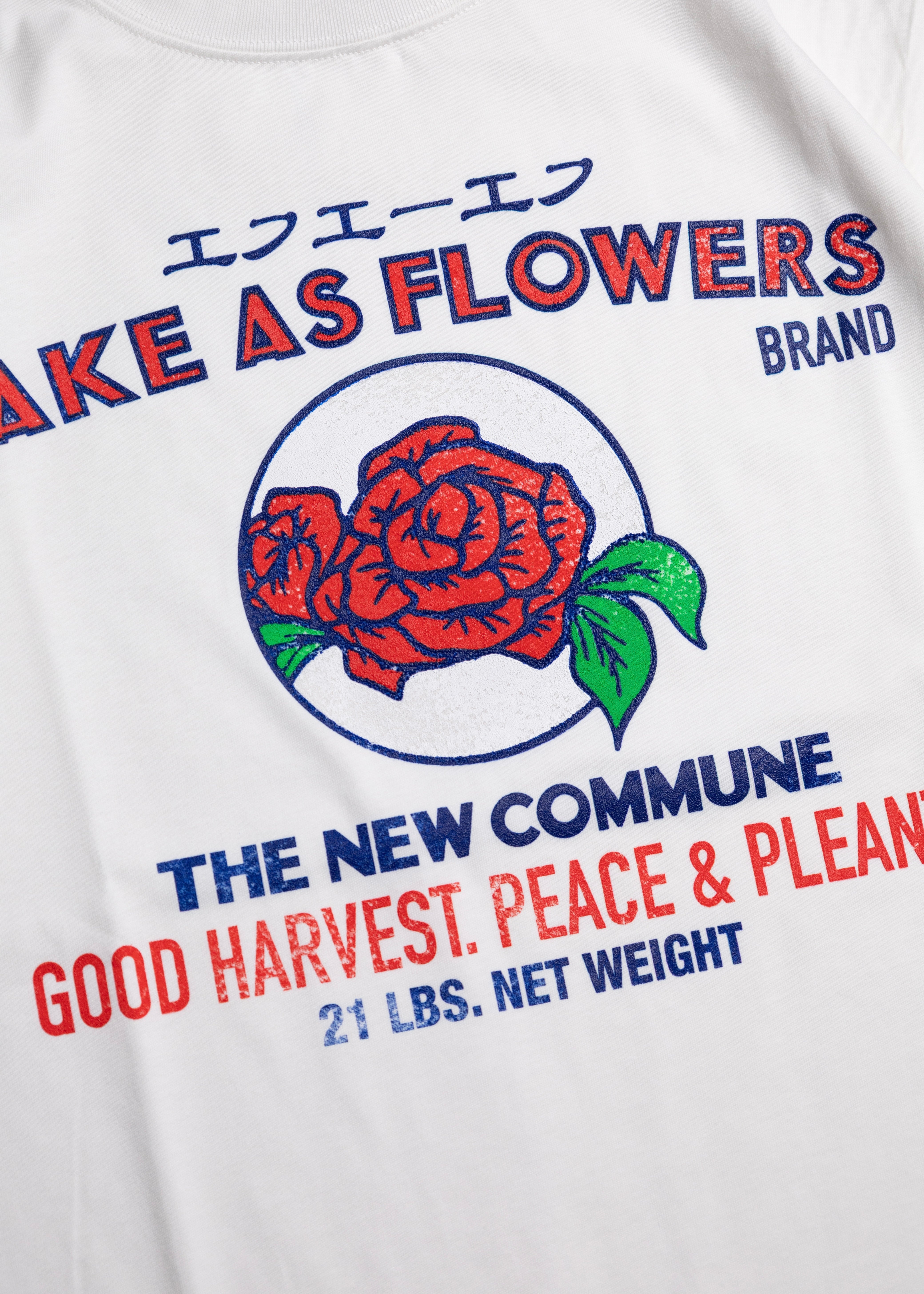FAF（Fake As Flowers）Label Tee – process