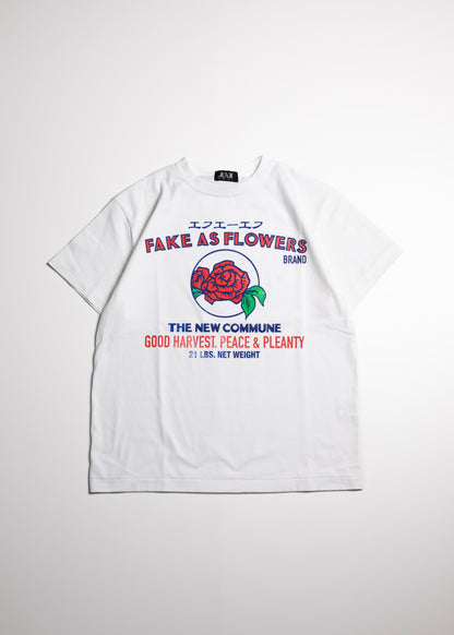 FAF Label Tee Tシャツ ホワイト 正面