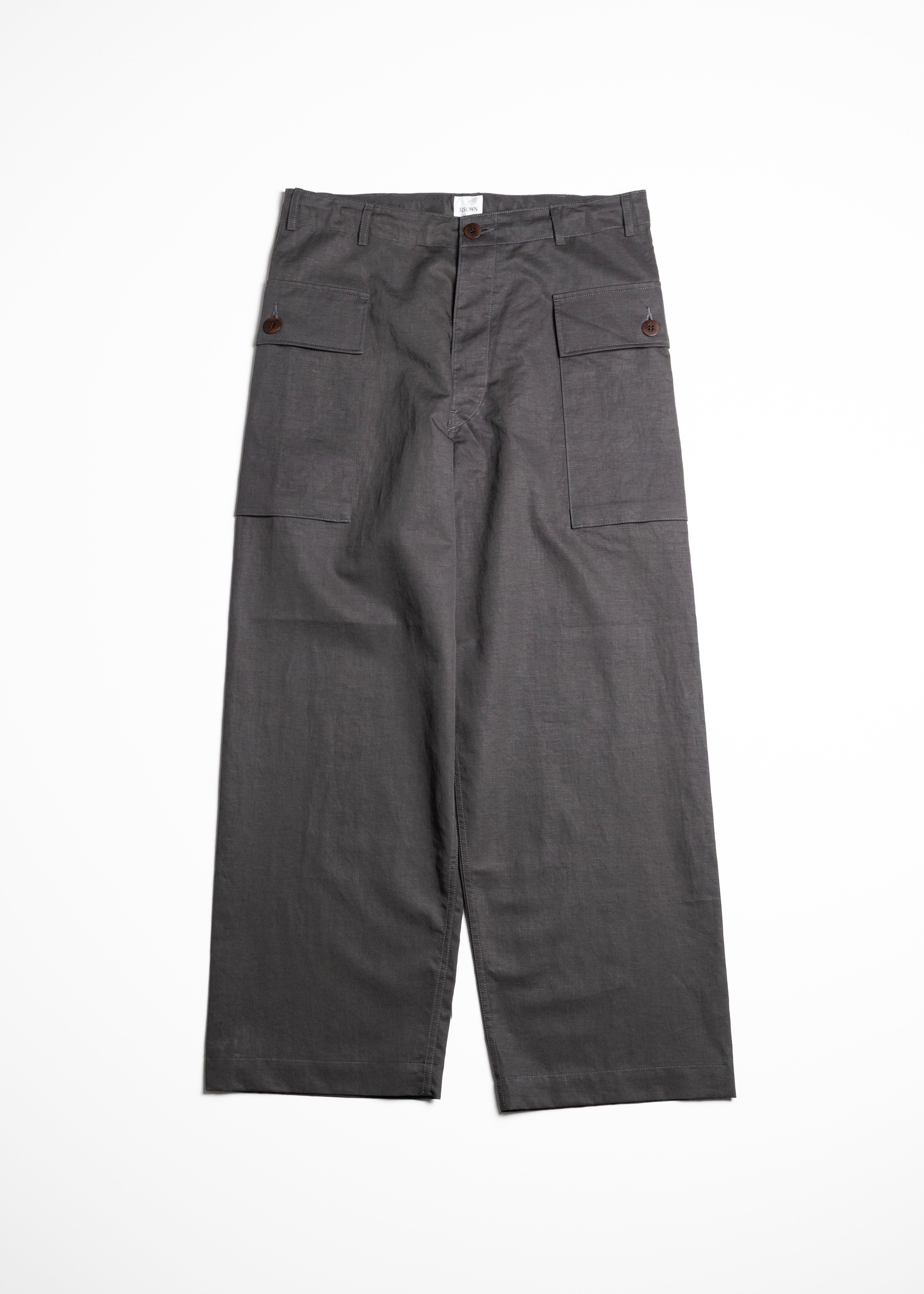 BISOWN（ビソウン）COTTON LINEN M43 TROUSERS – process