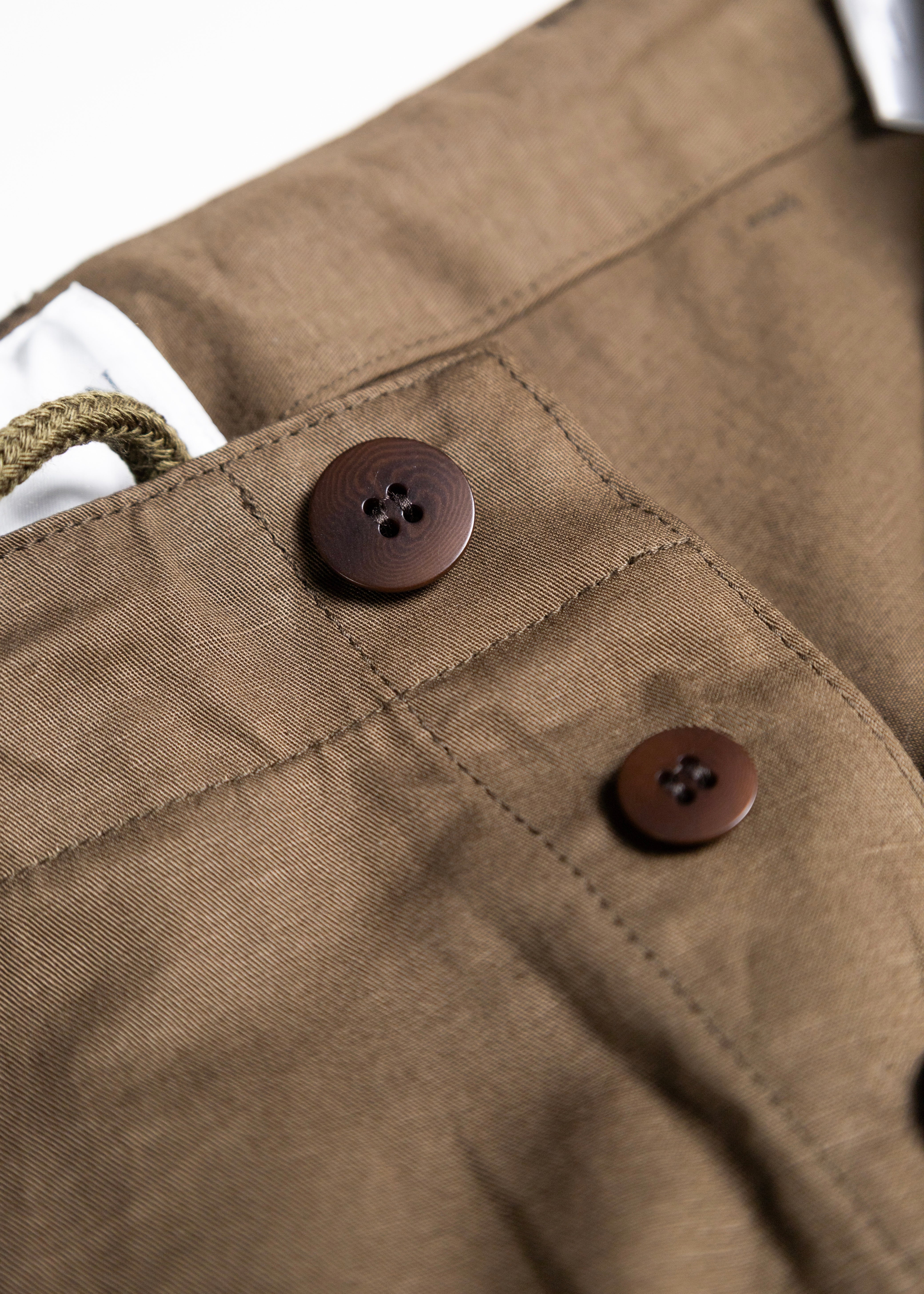 BISOWN（ビソウン）COTTON LINEN M43 TROUSERS – process