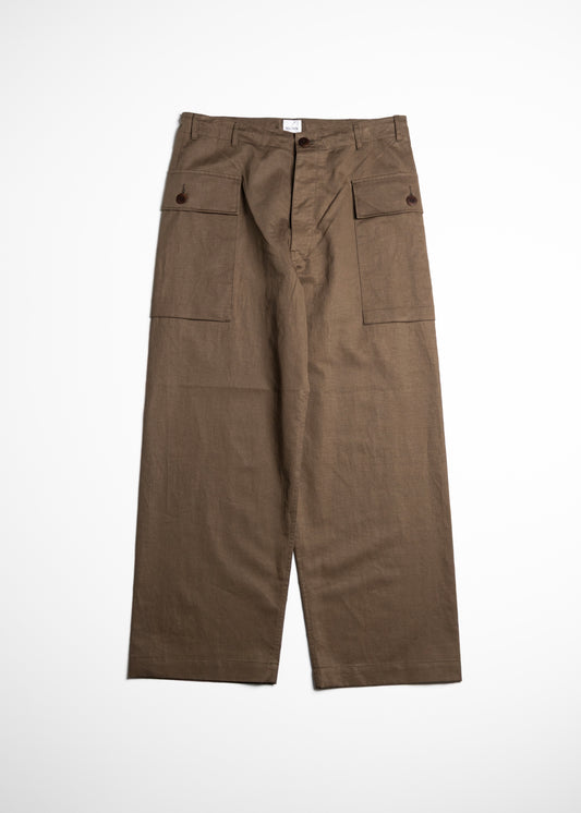 [BISOWN] COTTON LINEN M43 TROUSERS