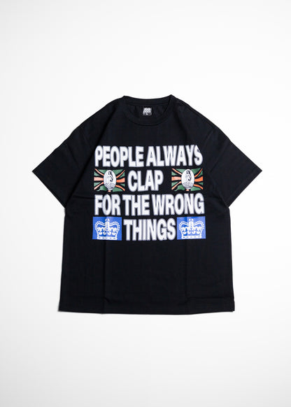 BIAS DOGS NAPPY Tシャツ ブラック 正面 