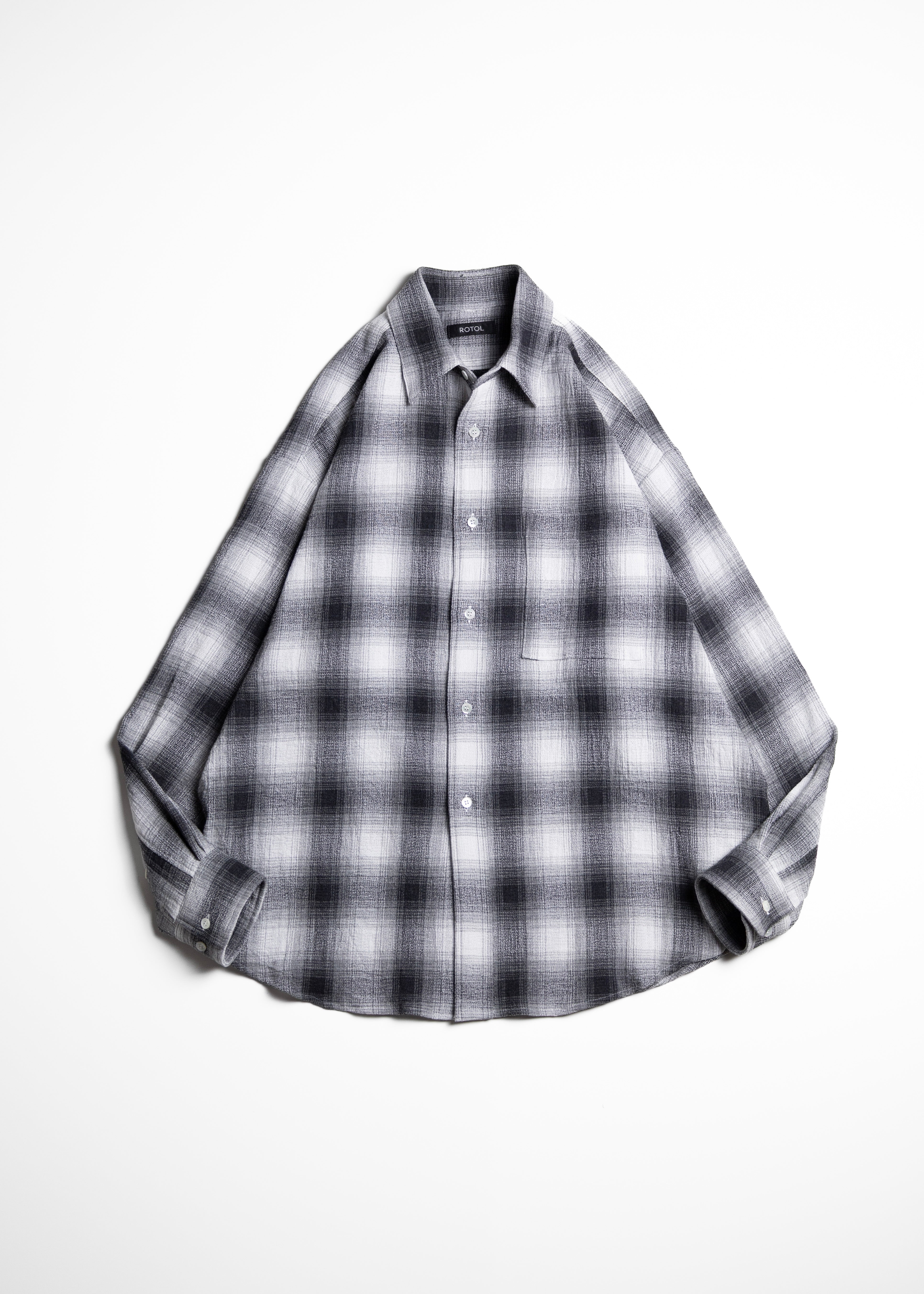 ROTOL シャツ　3 オンブレチェック ROTOL（ロトル）Dry Ombre Wide Shirt – process