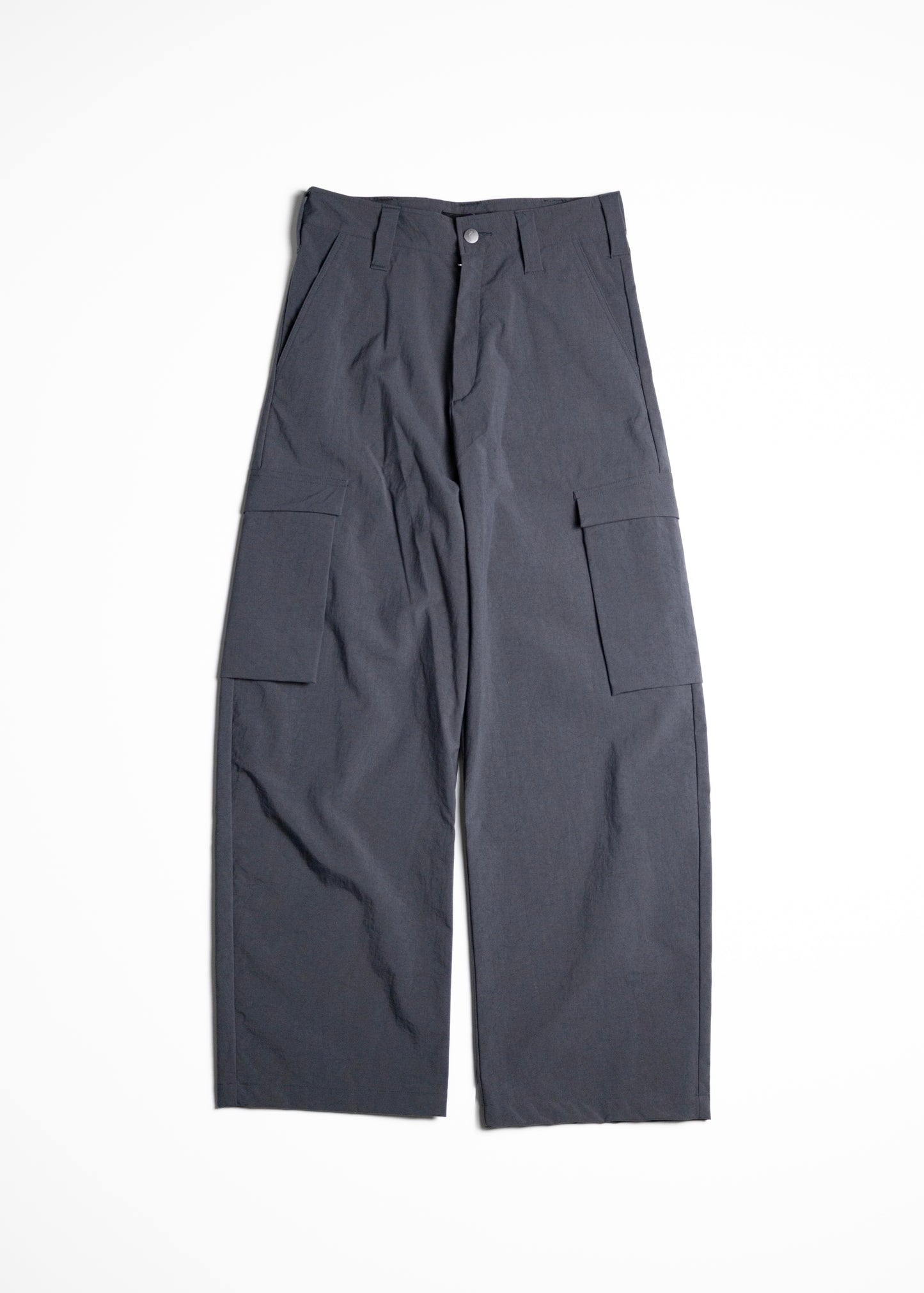 ryaw Sy cargo PANTS カーゴパンツ ナイロン グレー 正面