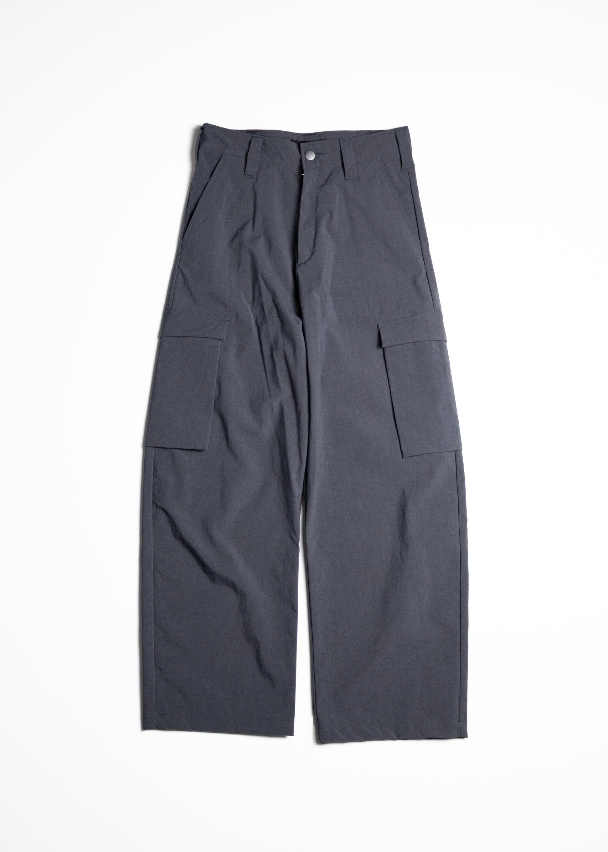 ryaw Sy cargo PANTS カーゴパンツ ナイロン グレー 正面