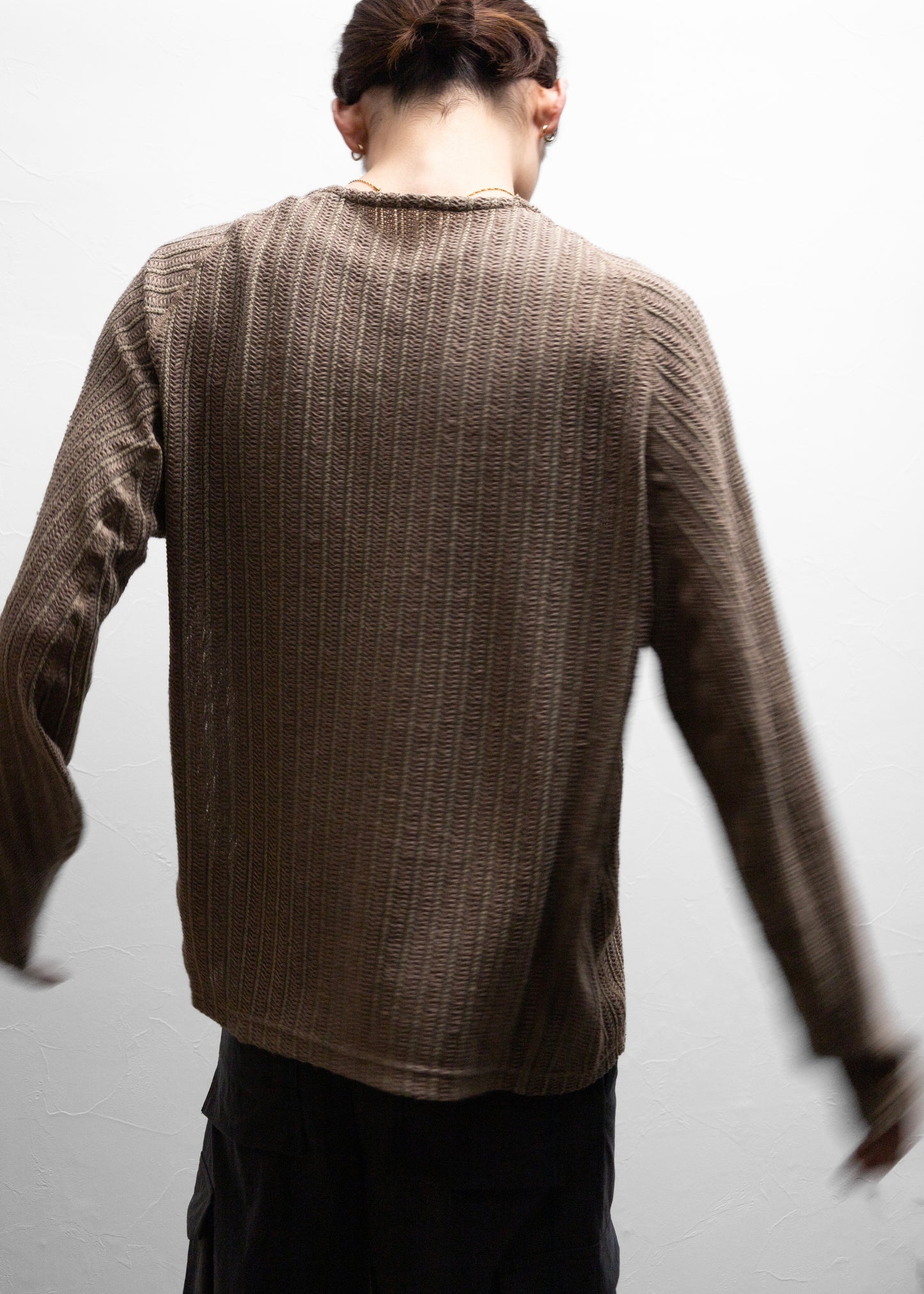 [OPPOSE DUALITY] Long Sleeve T-shirts Wave