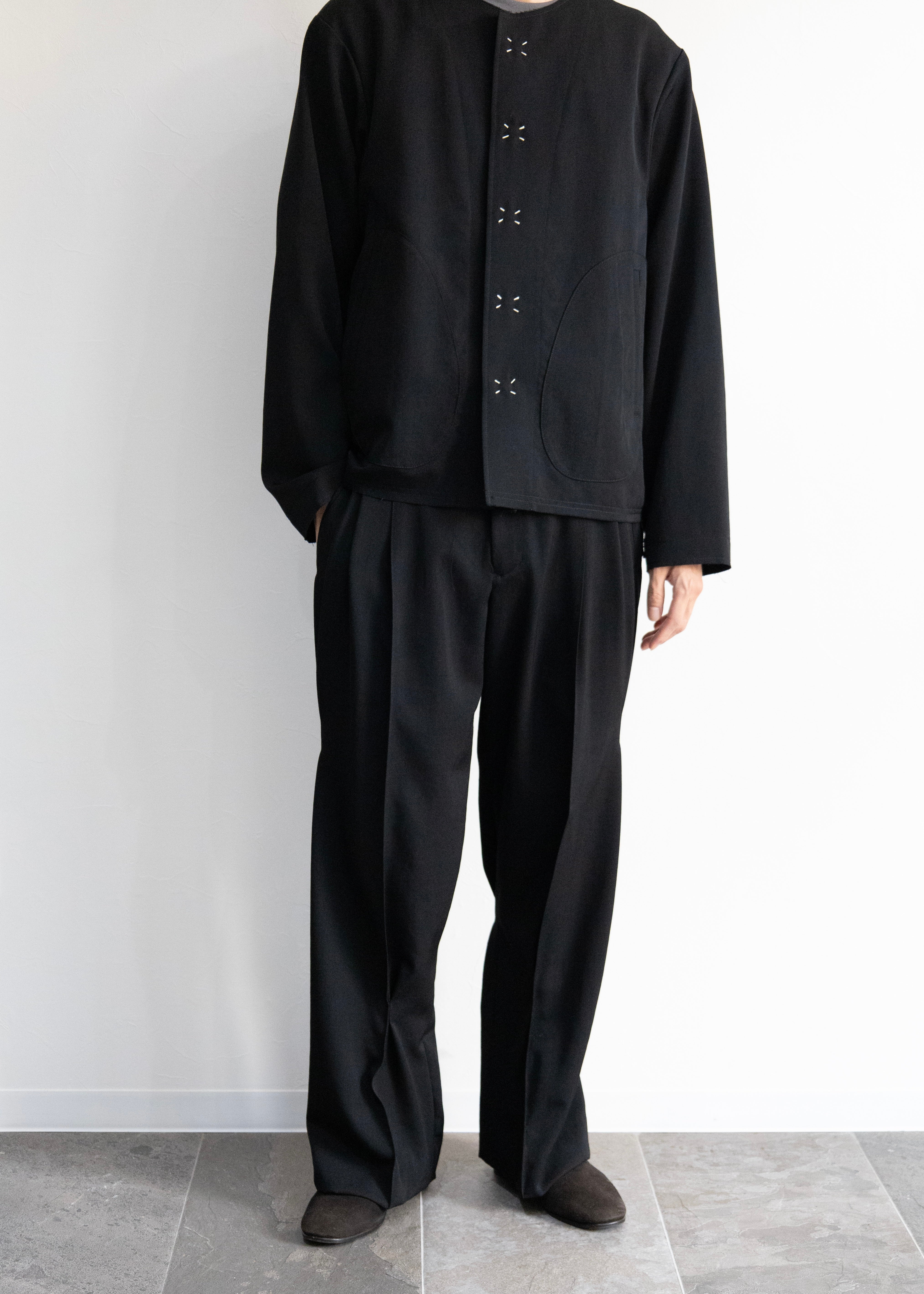 通販] KHOKI（コッキ） Pleat-detail pants – process