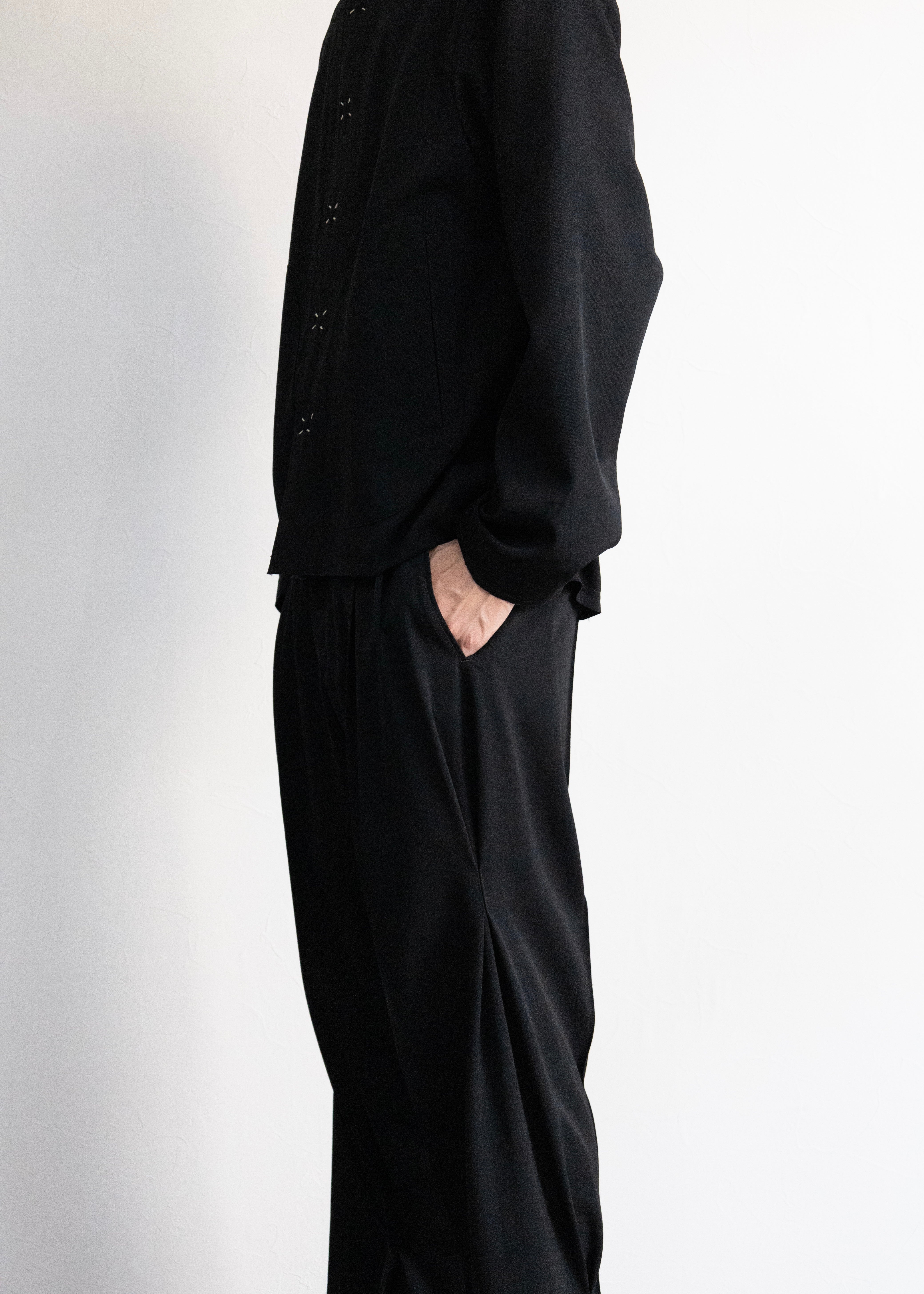 通販] KHOKI（コッキ） Pleat-detail pants – process