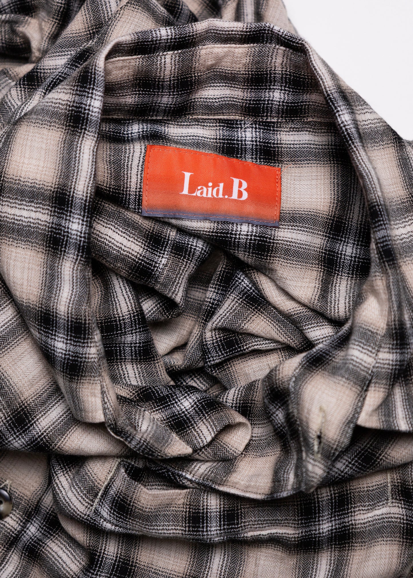 [Laid.B] Wet Rag Check Shirts
