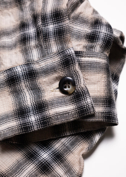 [Laid.B] Wet Rag Check Shirts
