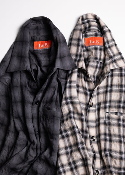 [Laid.B] Wet Rag Check Shirts